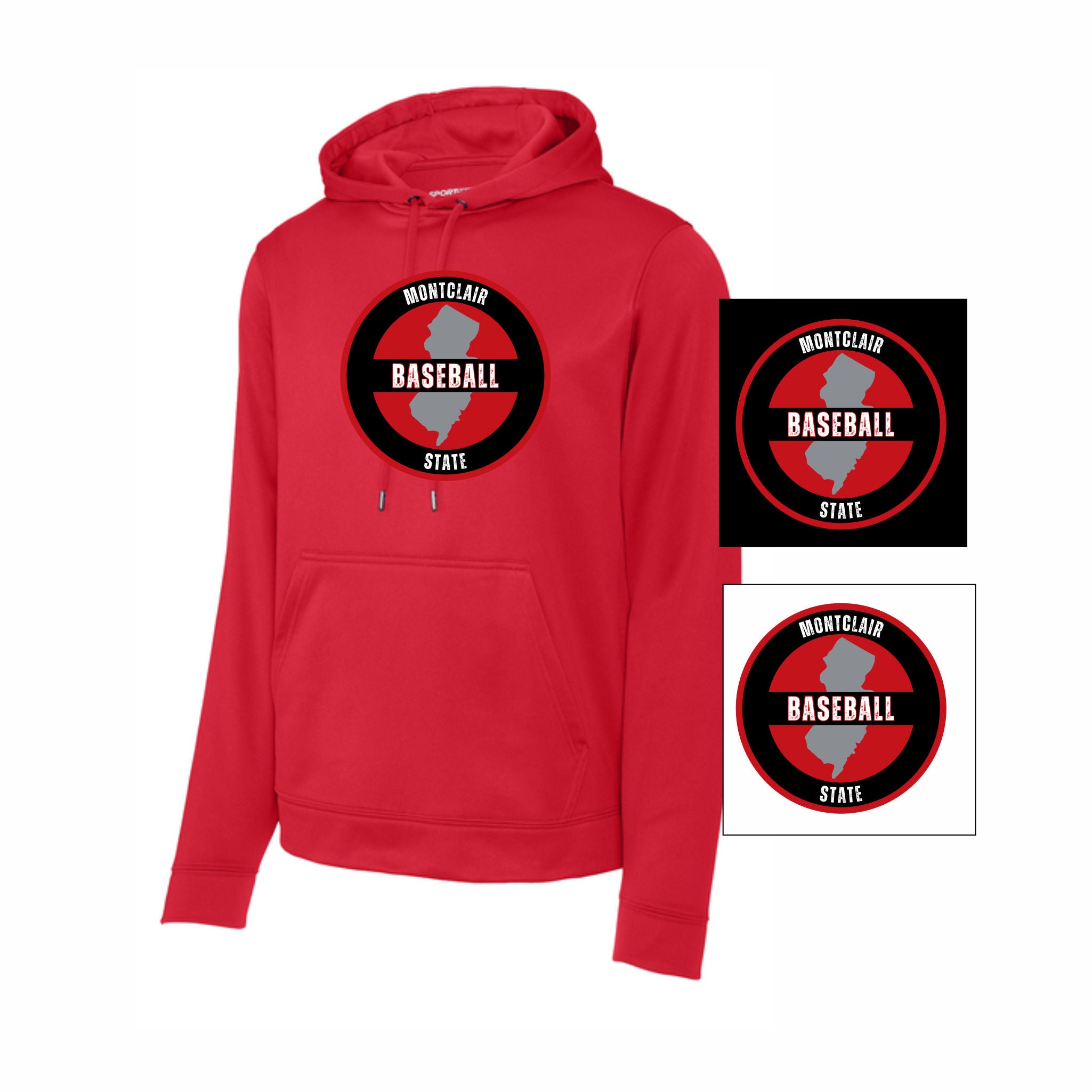 26. Montclair State Baseball Parents - NJ Design Performance Fleece Hoodie