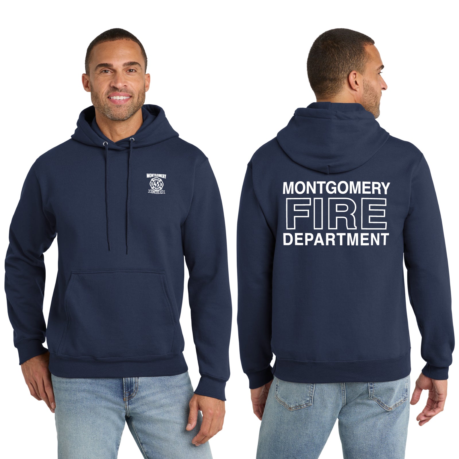 Montgomery Fire Department - Adult Unisex Fleece Hooded Sweatshirt