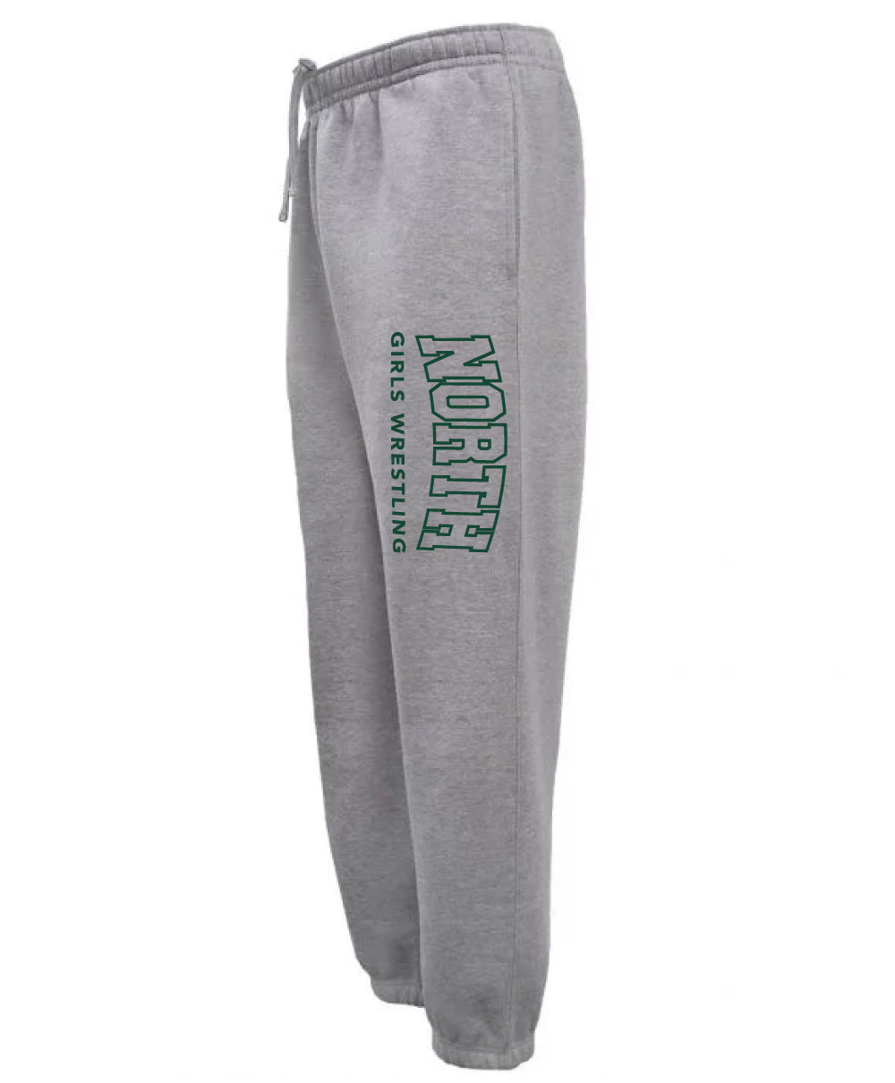 North Hunterdon H.S. Girls Wrestling - Youth / Adult Closed-Bottom Sweatpants