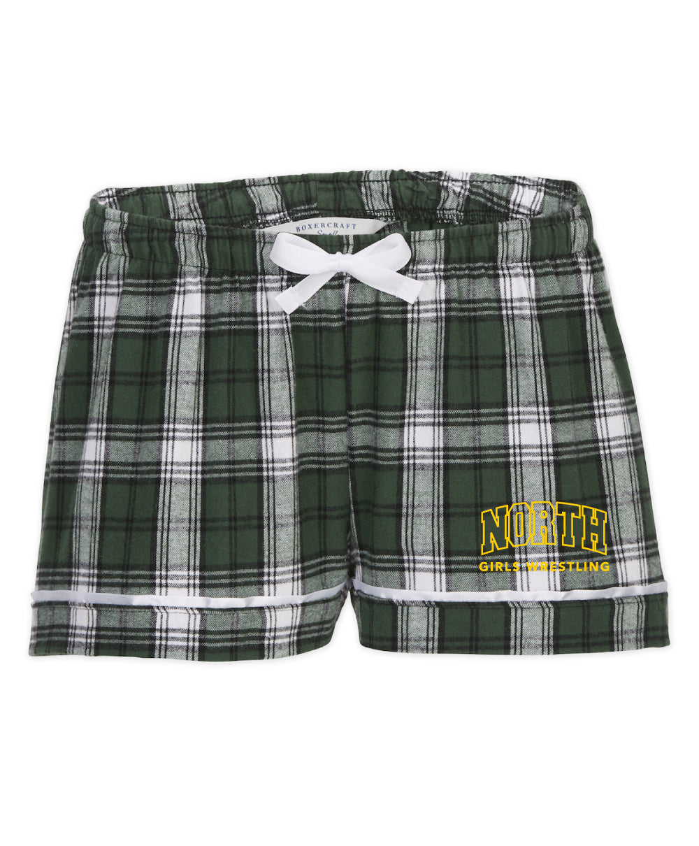 North Hunterdon H.S. Girls Wrestling - Women's Flannel Shorts