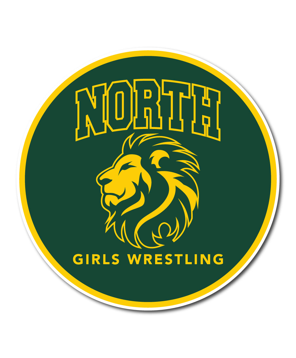 North Hunterdon H.S. Girls Wrestling - Car Magnet