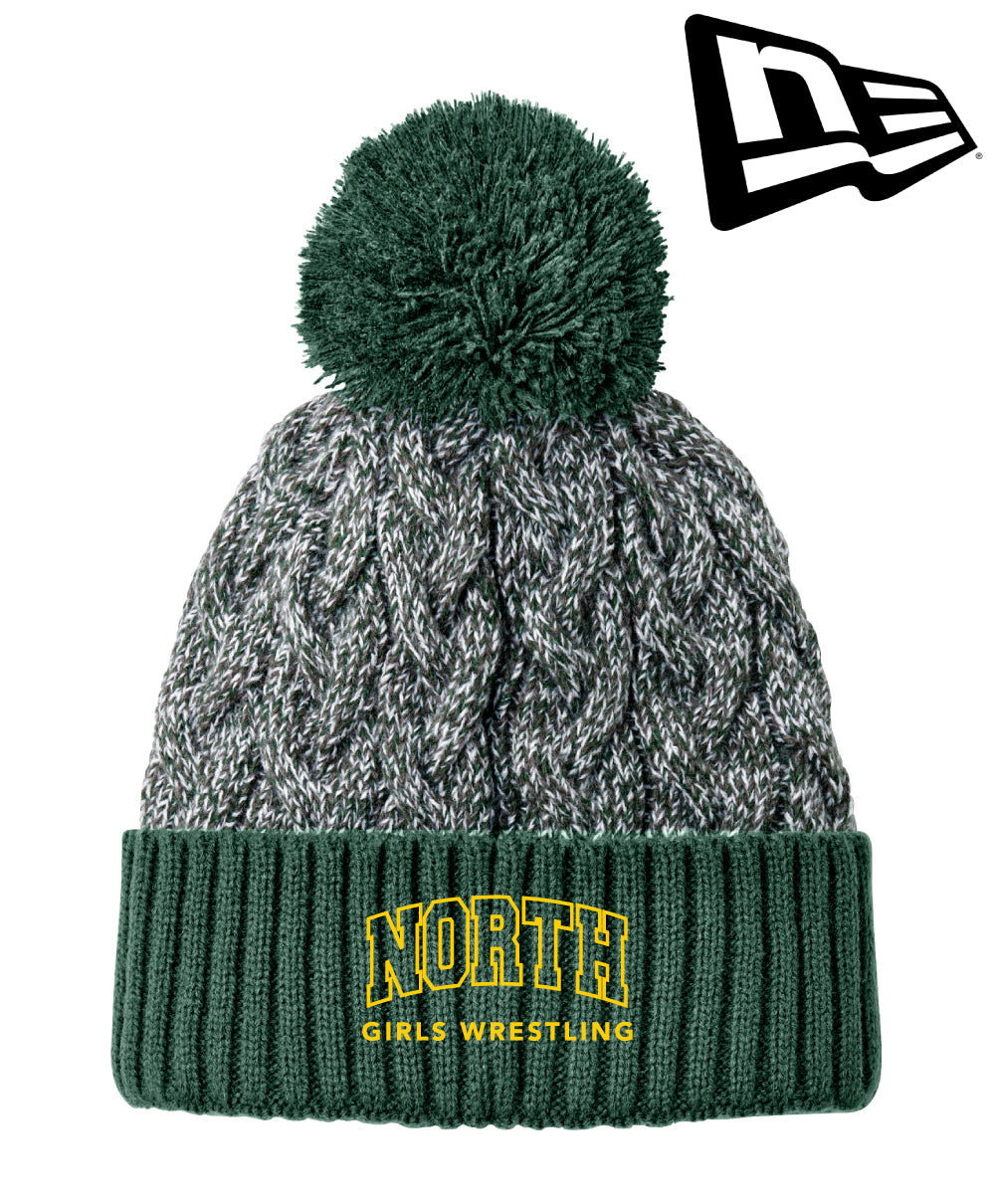 North Hunterdon H.S. Girls Wrestling - Embroidered New Era® Knit Pom Beanie