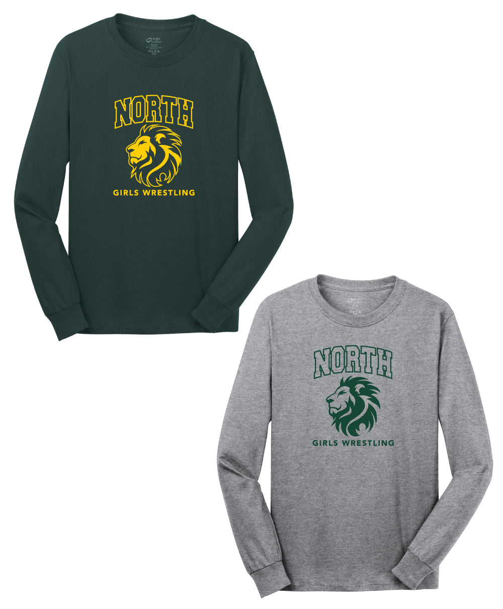 North Hunterdon H.S. Girls Wrestling - Youth/Adult Unisex Cotton Long Sleeve Tee
