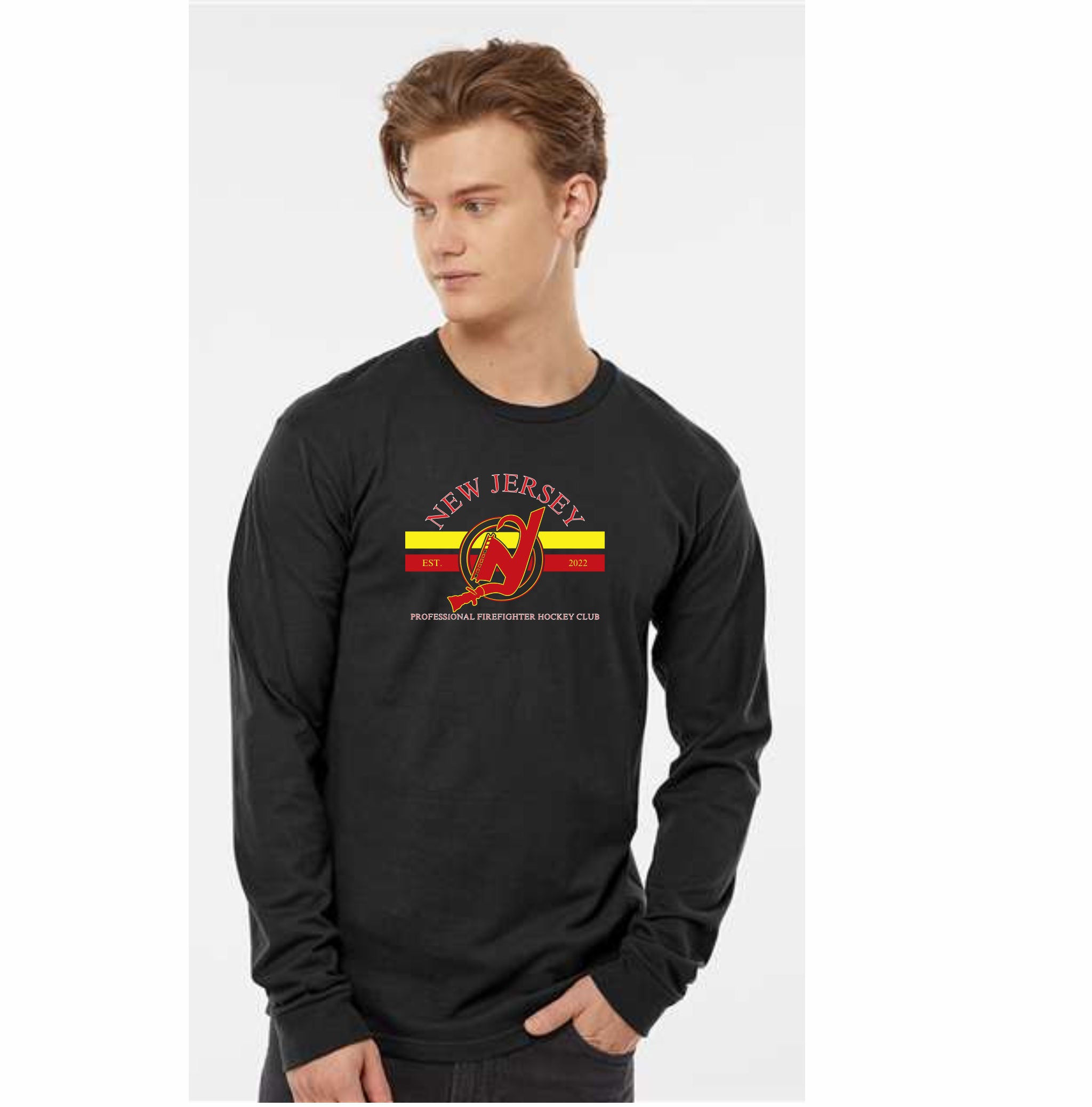 NJ Firefighters Hockey - Long Sleeve T-Shirt