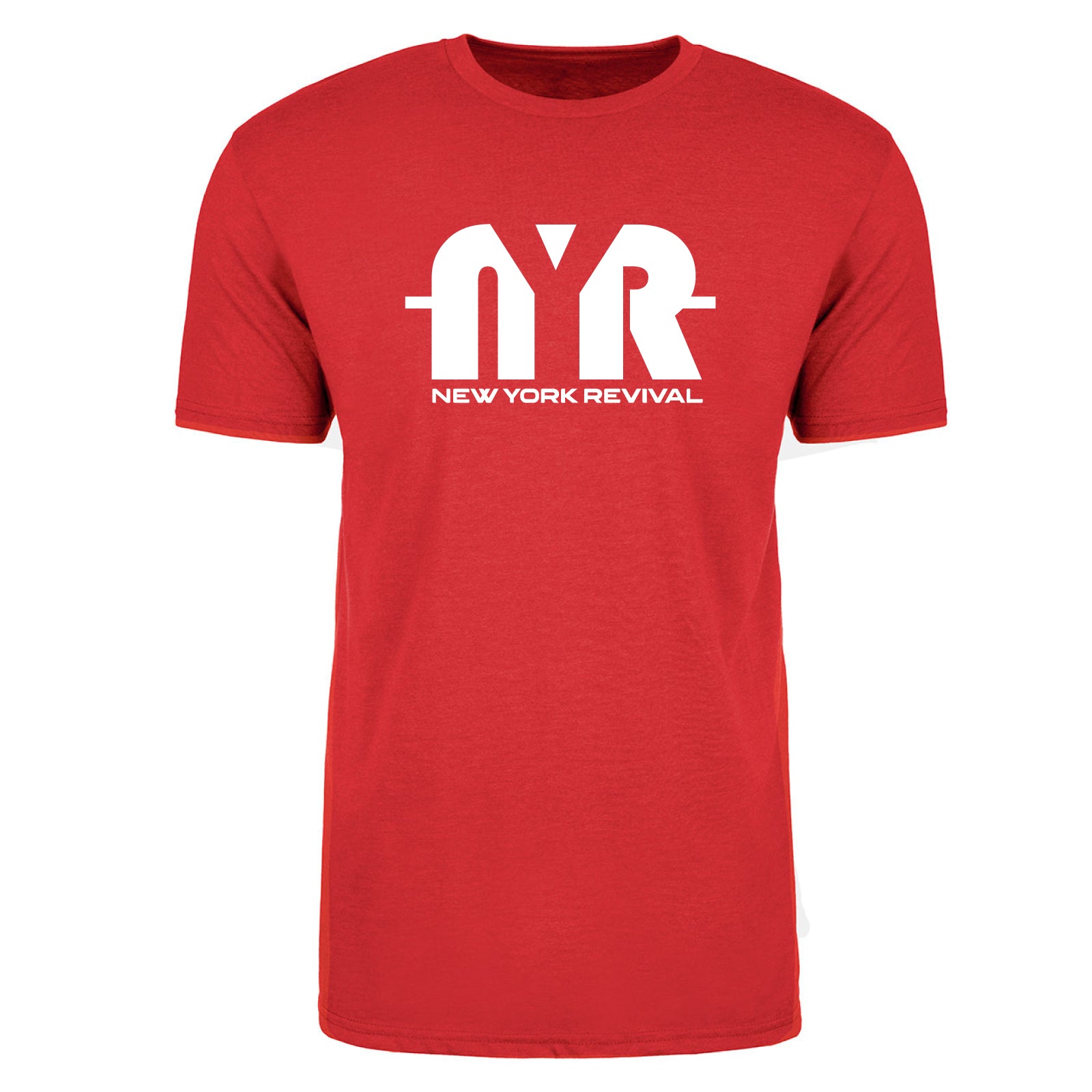 New York Revival - Very Soft Short Sleeve T-Shirt (Red with White Logo)