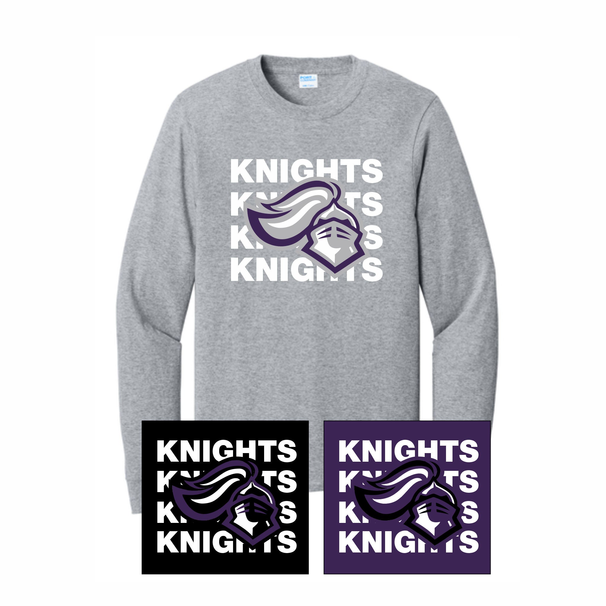 OB Class of '27 - Long Sleeve T-Shirt (Repeat Knights Design)