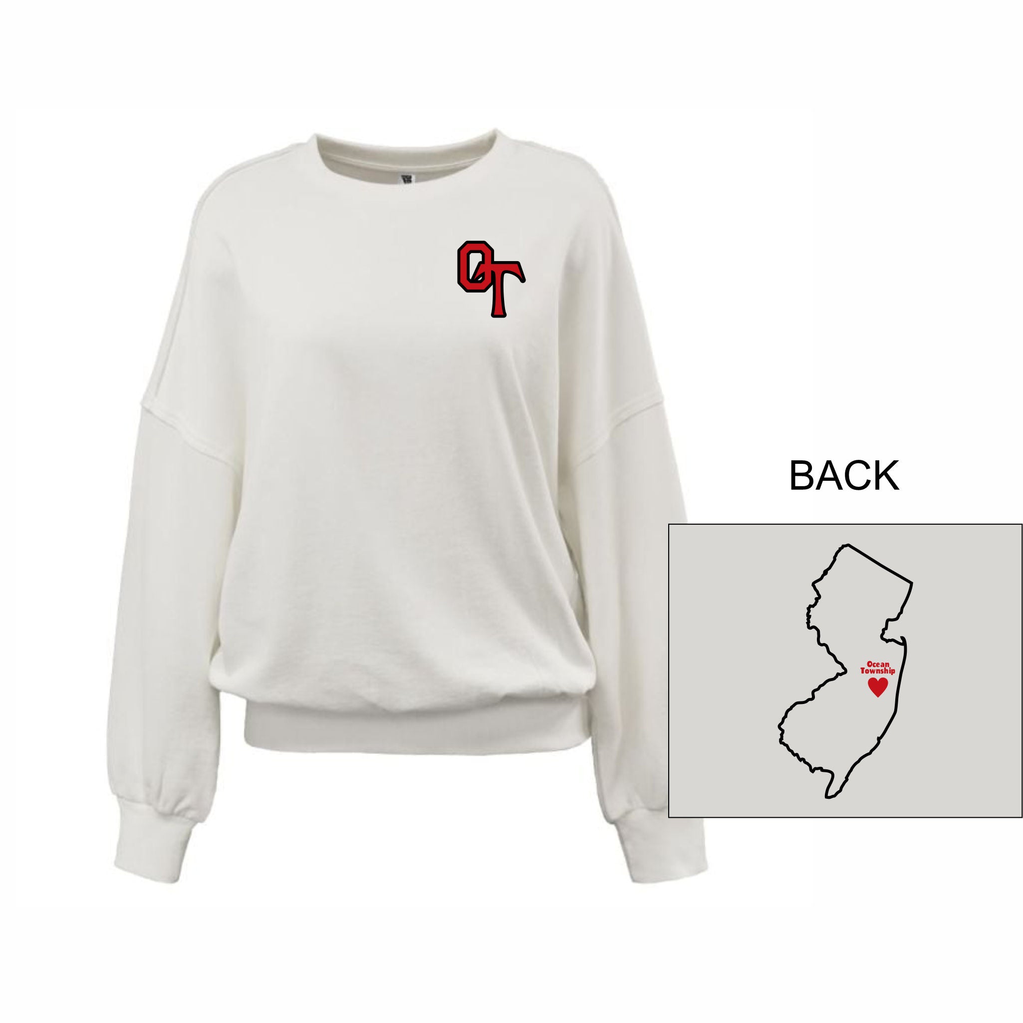 10. OTES - NJ Ladies' Crewneck
