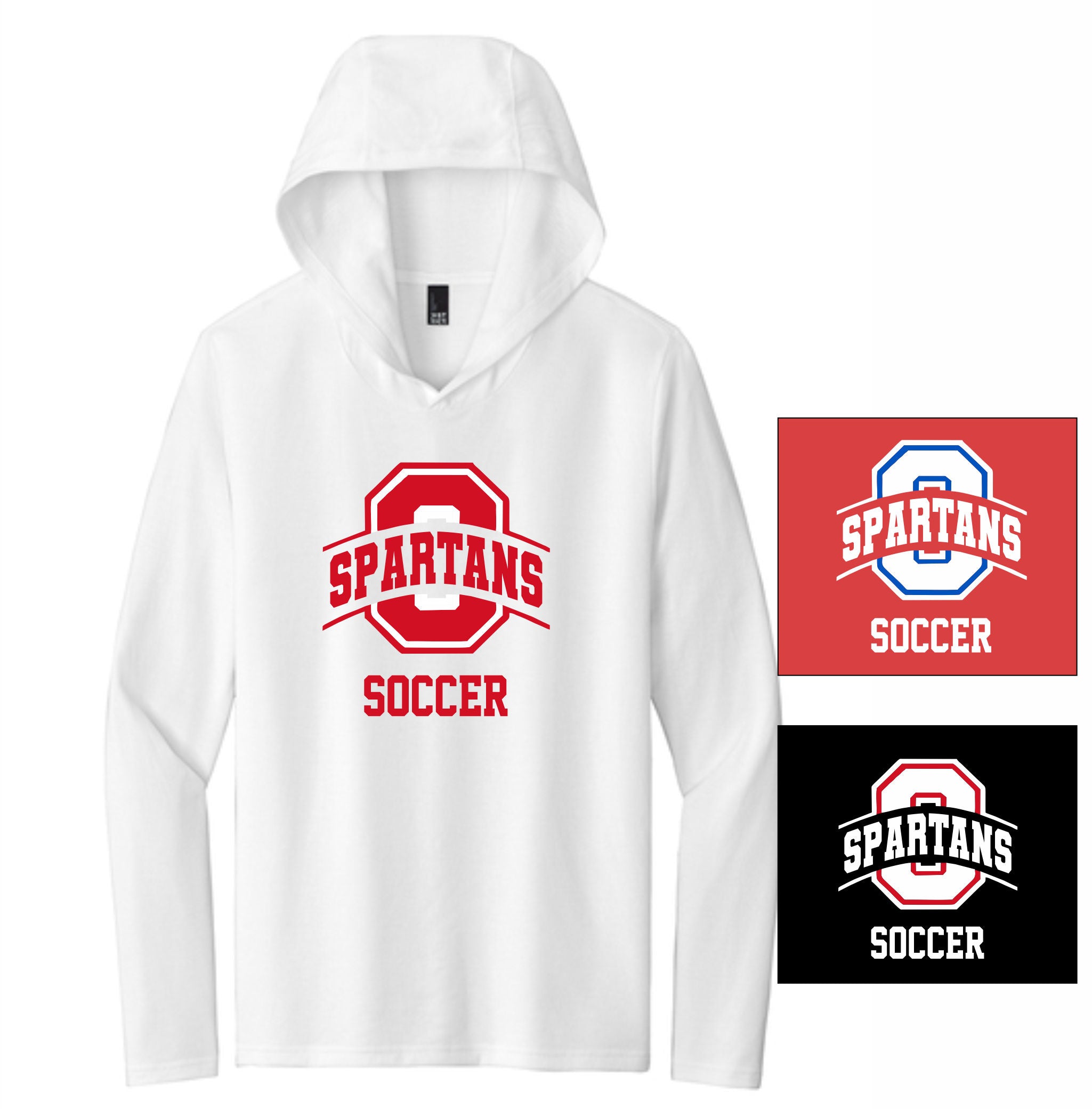 19. Ocean Boys Soccer - Long Sleeve Hoodie T-Shirt (O Soccer)