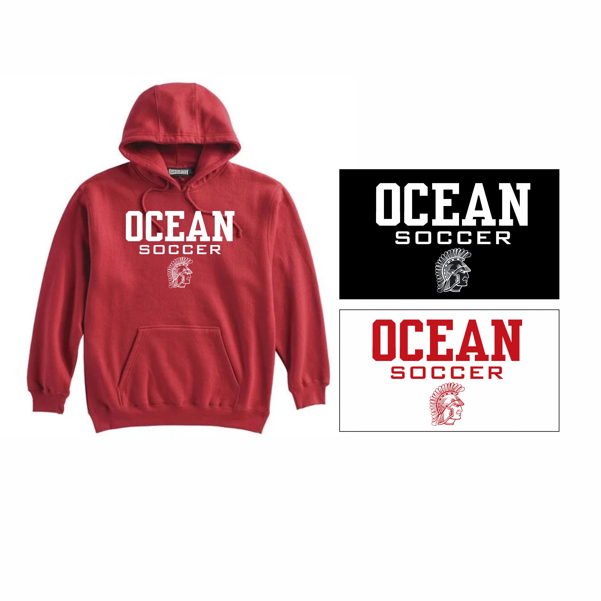 02. Ocean Boys Soccer - Hoodie (Spartan Head)