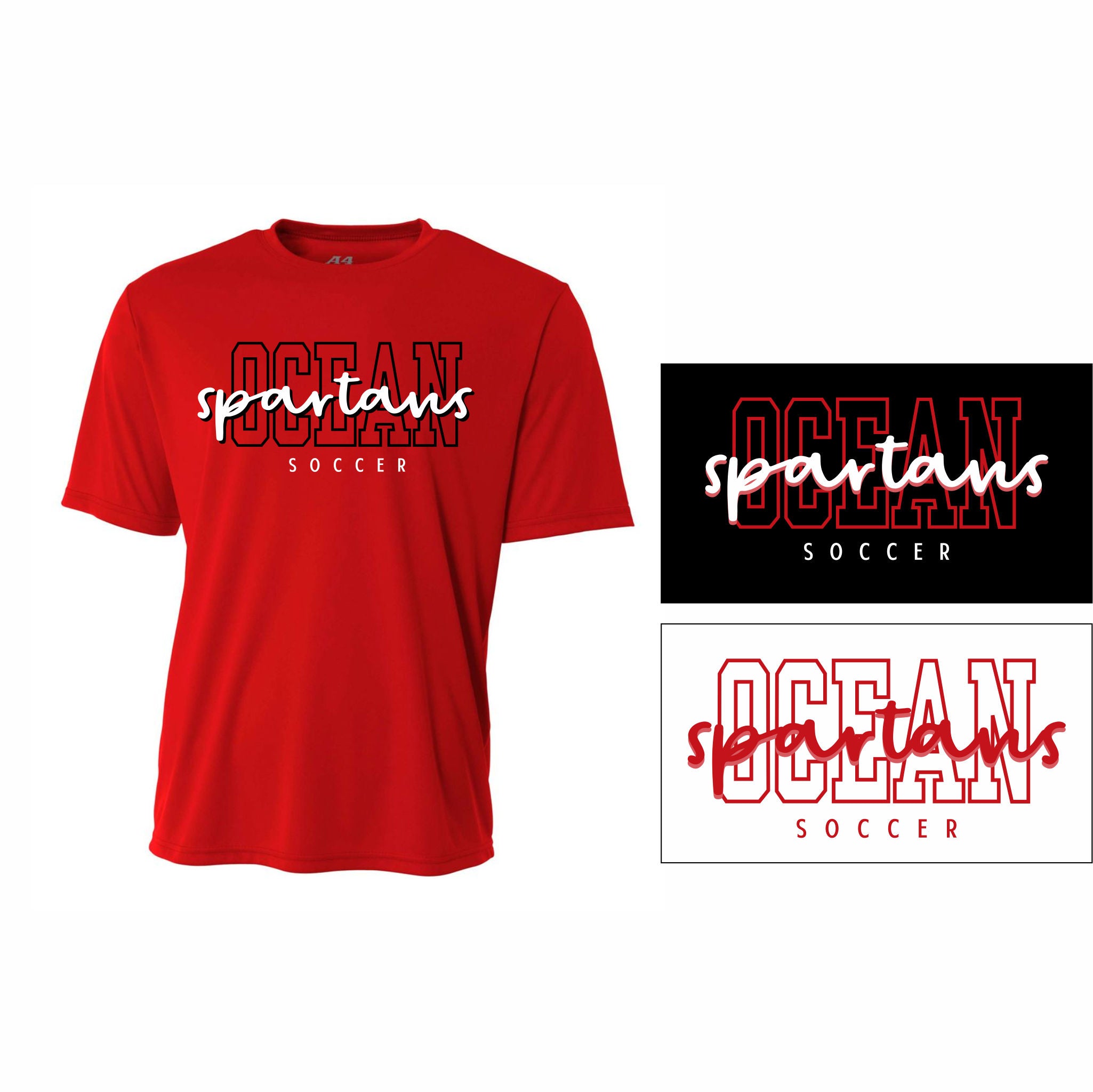 06. Ocean Boys Soccer - Dri-Fit T (Script Spartans)