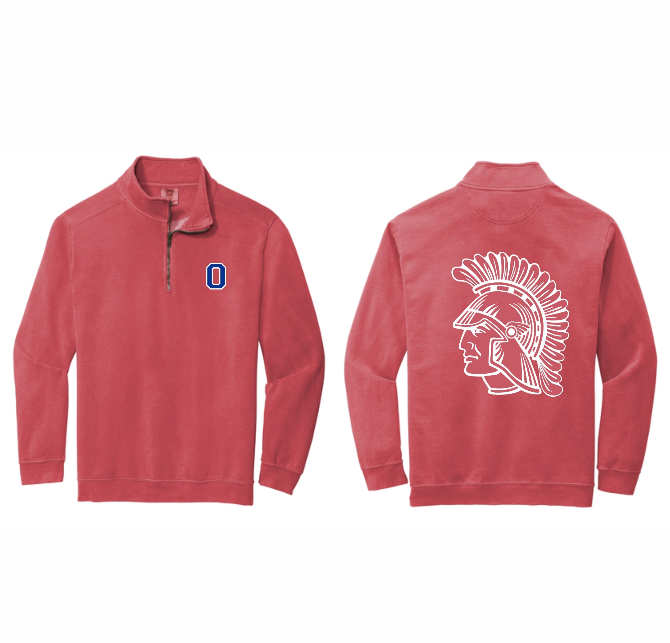 08. Ocean Cheer - Comfort Colors 1/4 Zip Sweatshirt