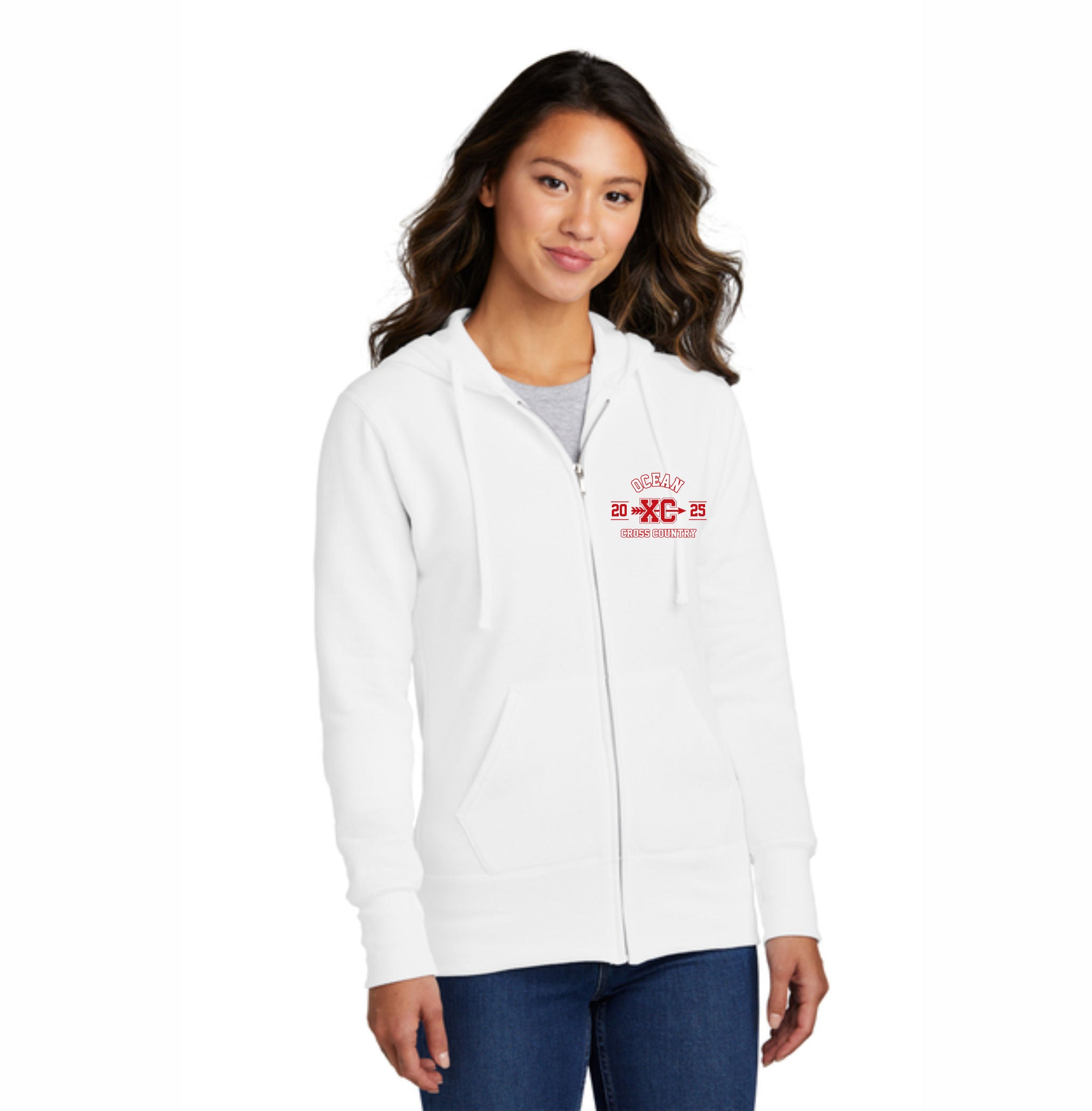 08. Ocean HS XC - Zip Up Hoodie - Mens & Ladies