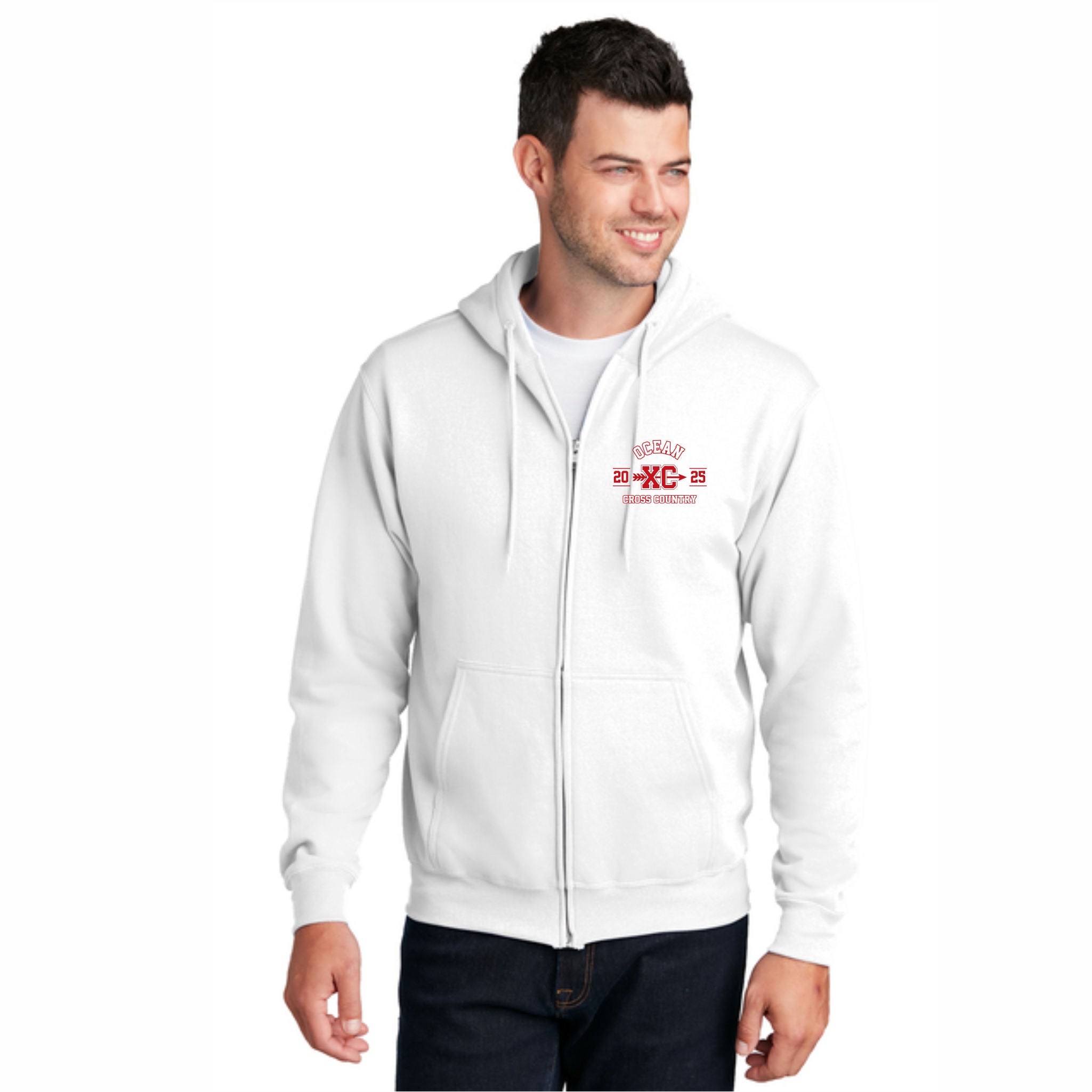 08. Ocean HS XC - Zip Up Hoodie - Mens & Ladies