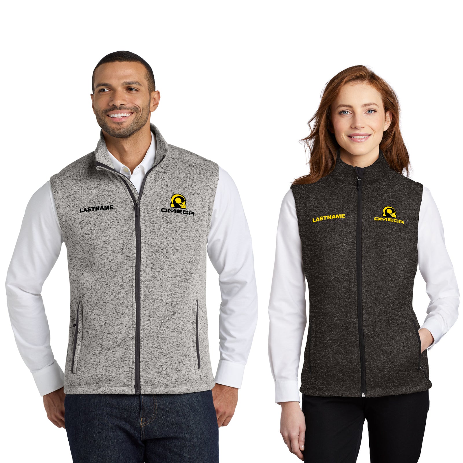 Omega Field Hockey - Men's / Women's Sweater Fleece Full-Zip Vest