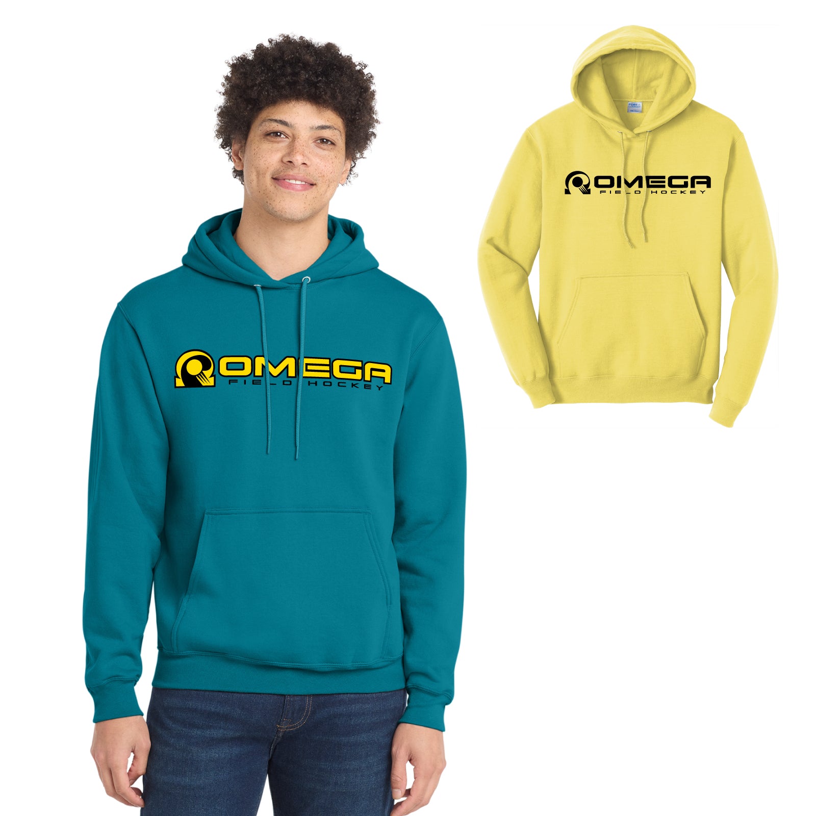 Omega Field Hockey - Adult Unisex ‘Color Blast’ Fleece Hooded Sweatshirt