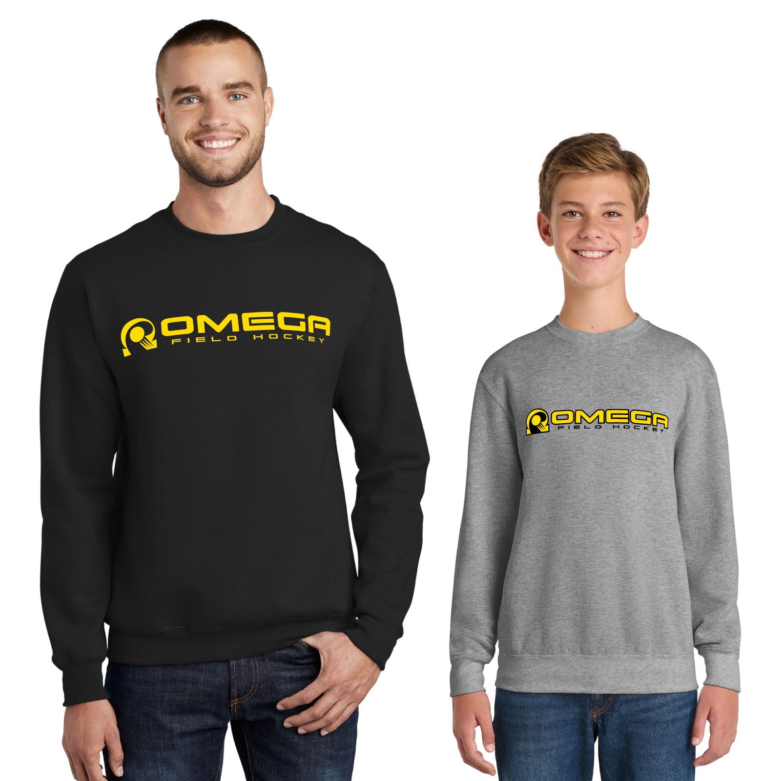Omega Field Hockey - Youth / Adult Unisex Fleece Crewneck Sweatshirt