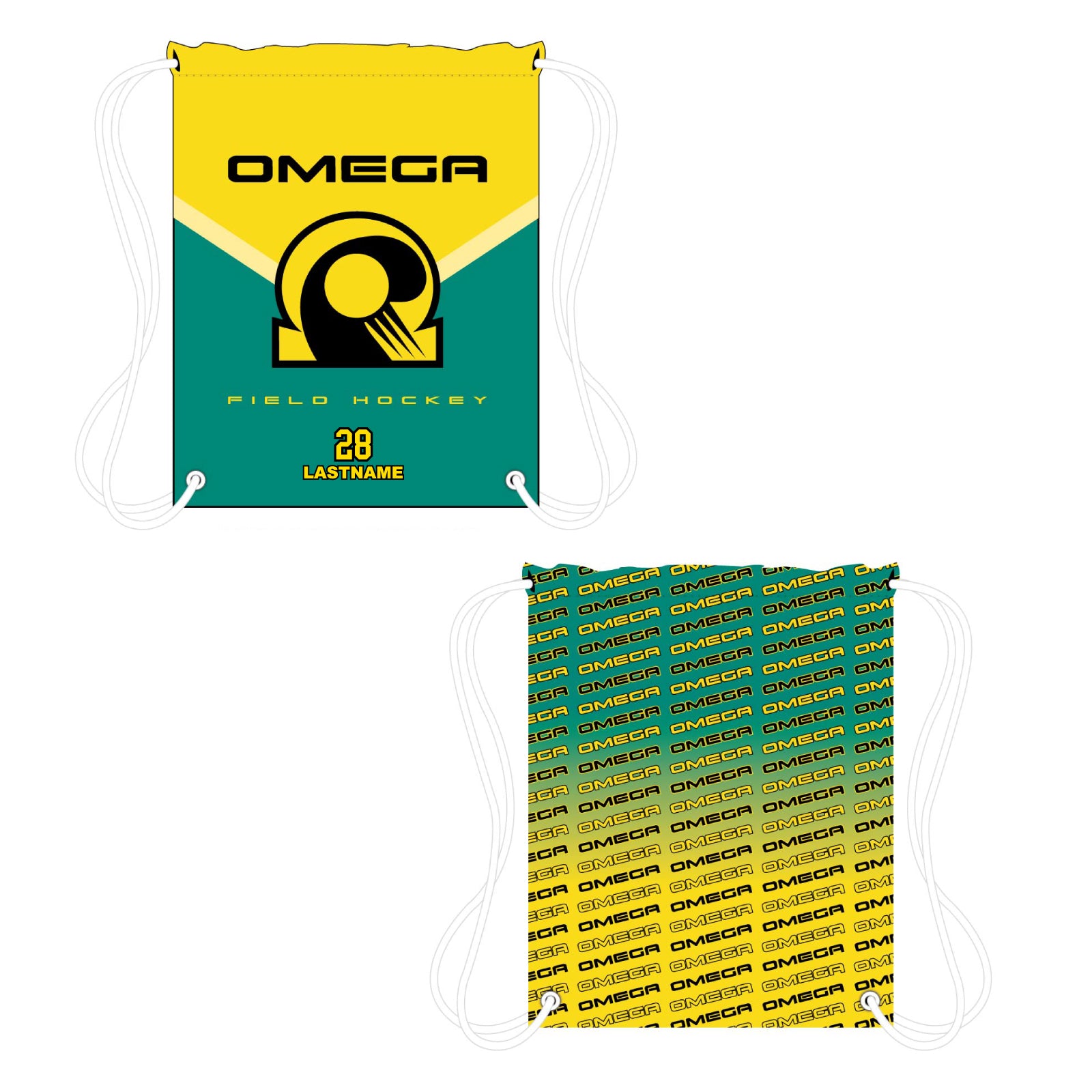 Omega Field Hockey - Sublimated Drawstring Cinch Bag