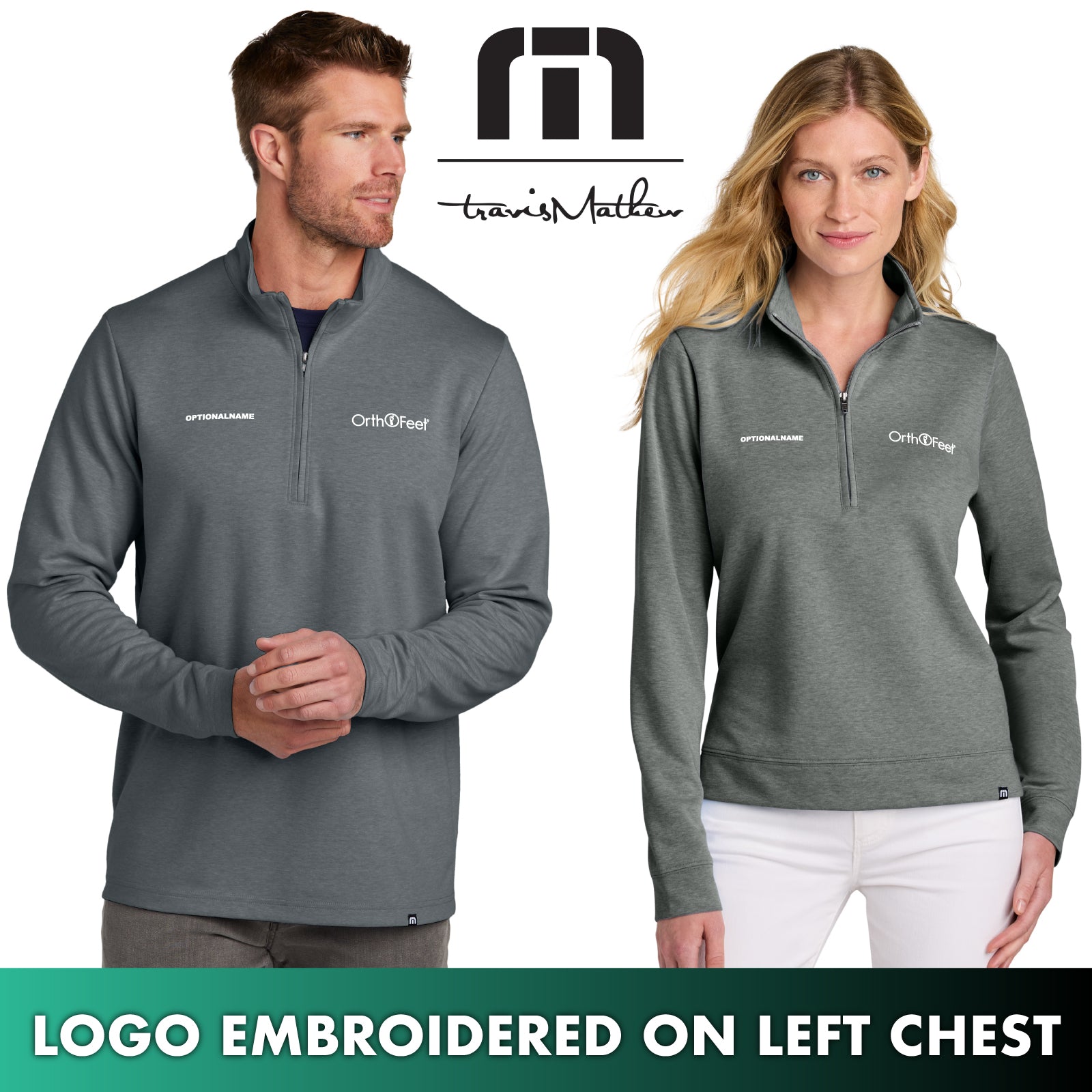 OrthoFeet - TravisMathew® Men's / Women's Coveside Quarter-Zip