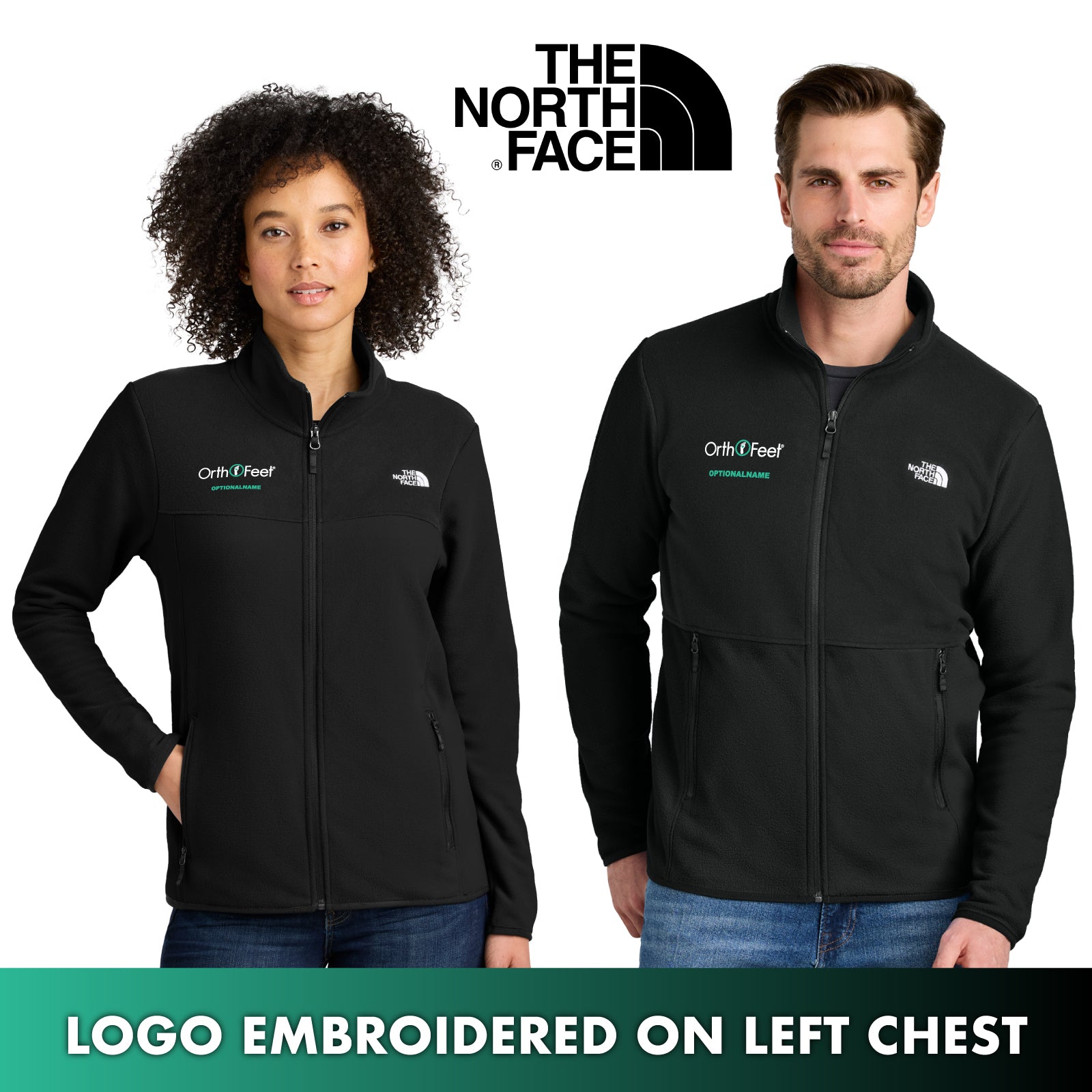 OrthoFeet - The North Face® Men's / Women's Glacier Full-Zip Fleece Jacket