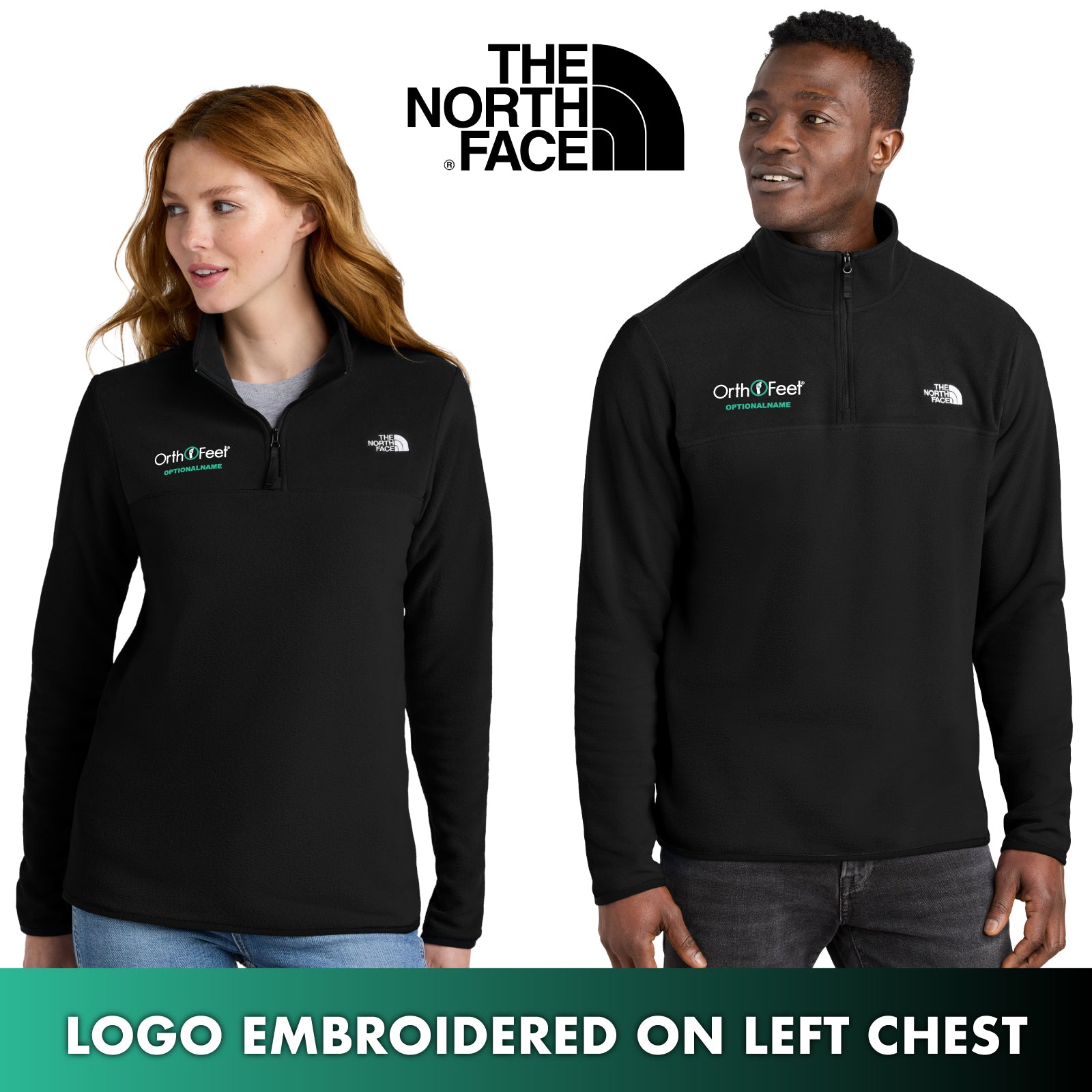 OrthoFeet - The North Face® Men's / Women's Glacier Quarter-Zip Fleece