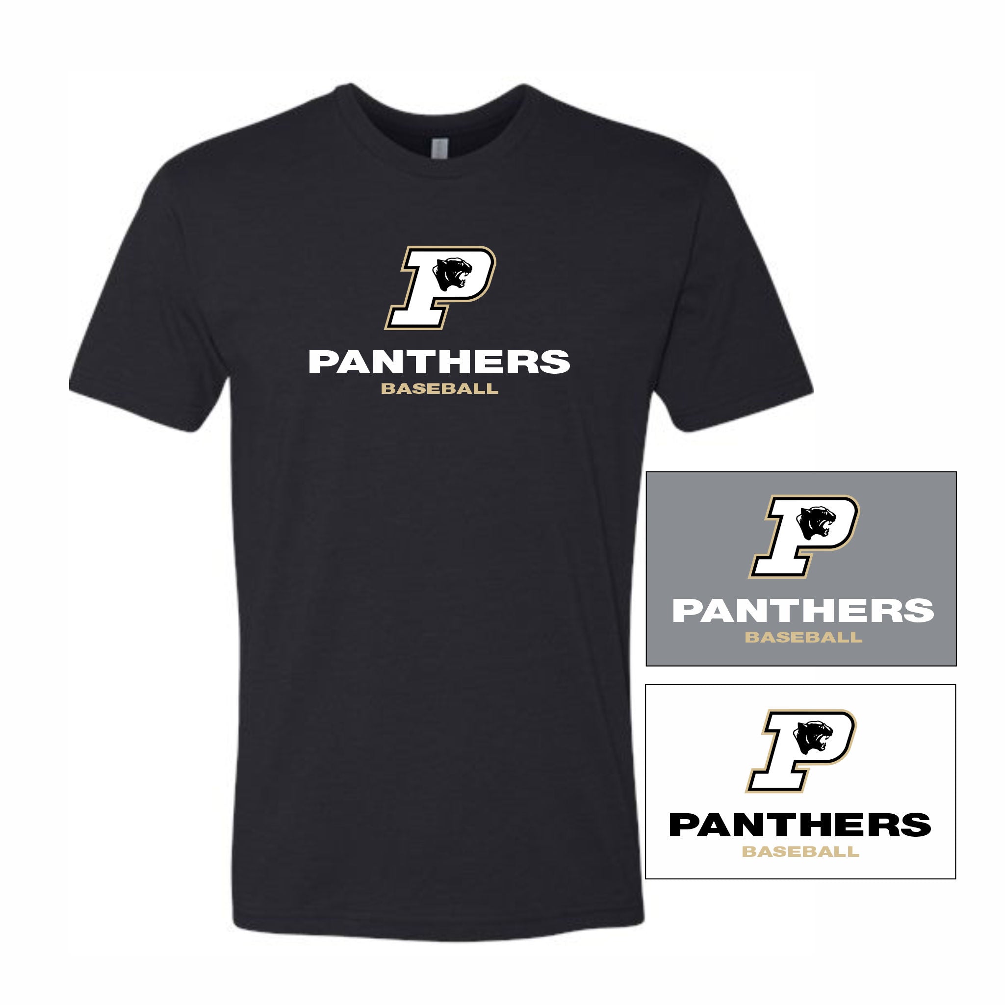 03. Panthers Baseball - Cotton Short Sleeve T-Shirt