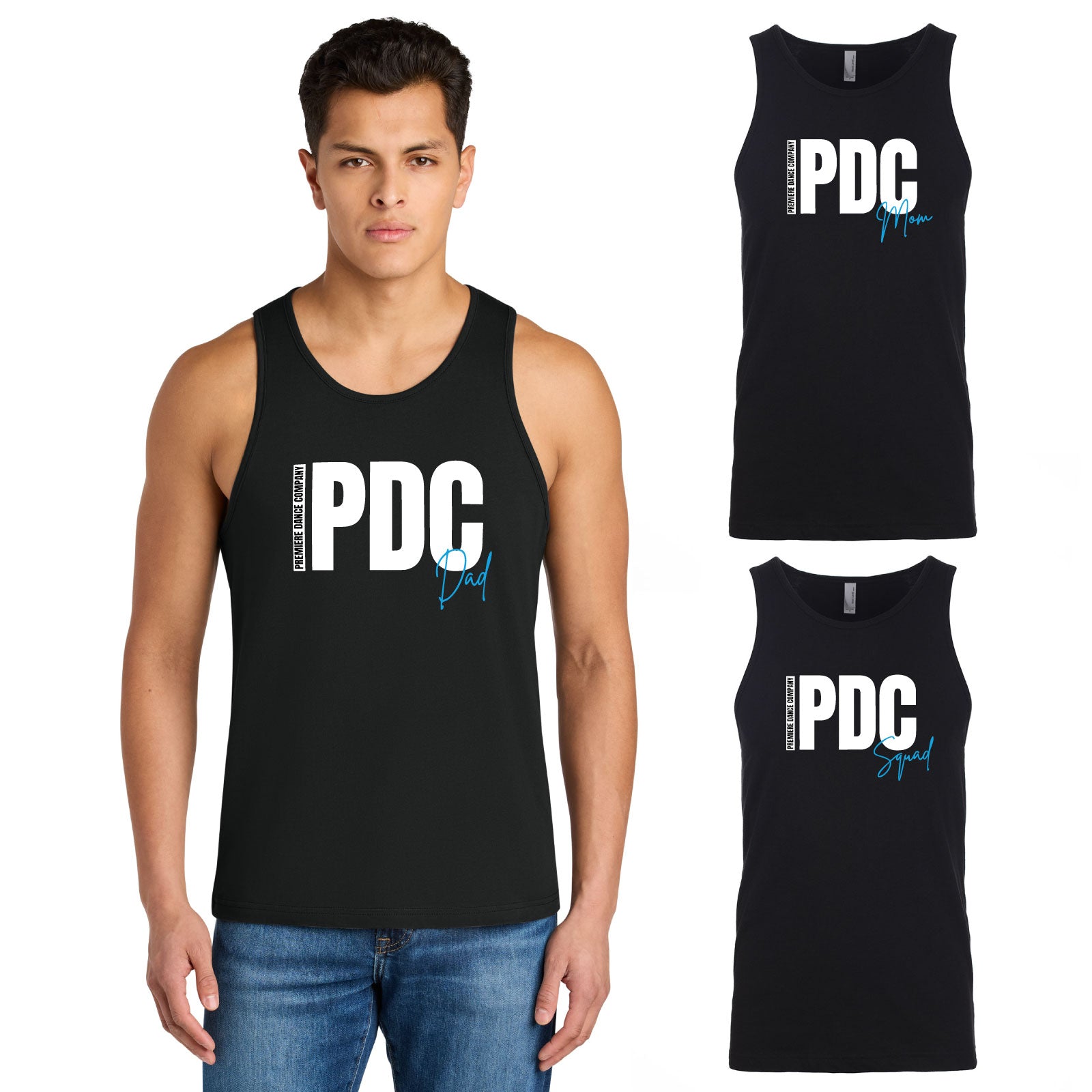 Premiere Dance - 'SQUAD' Men's Cotton Muscle Tank Top