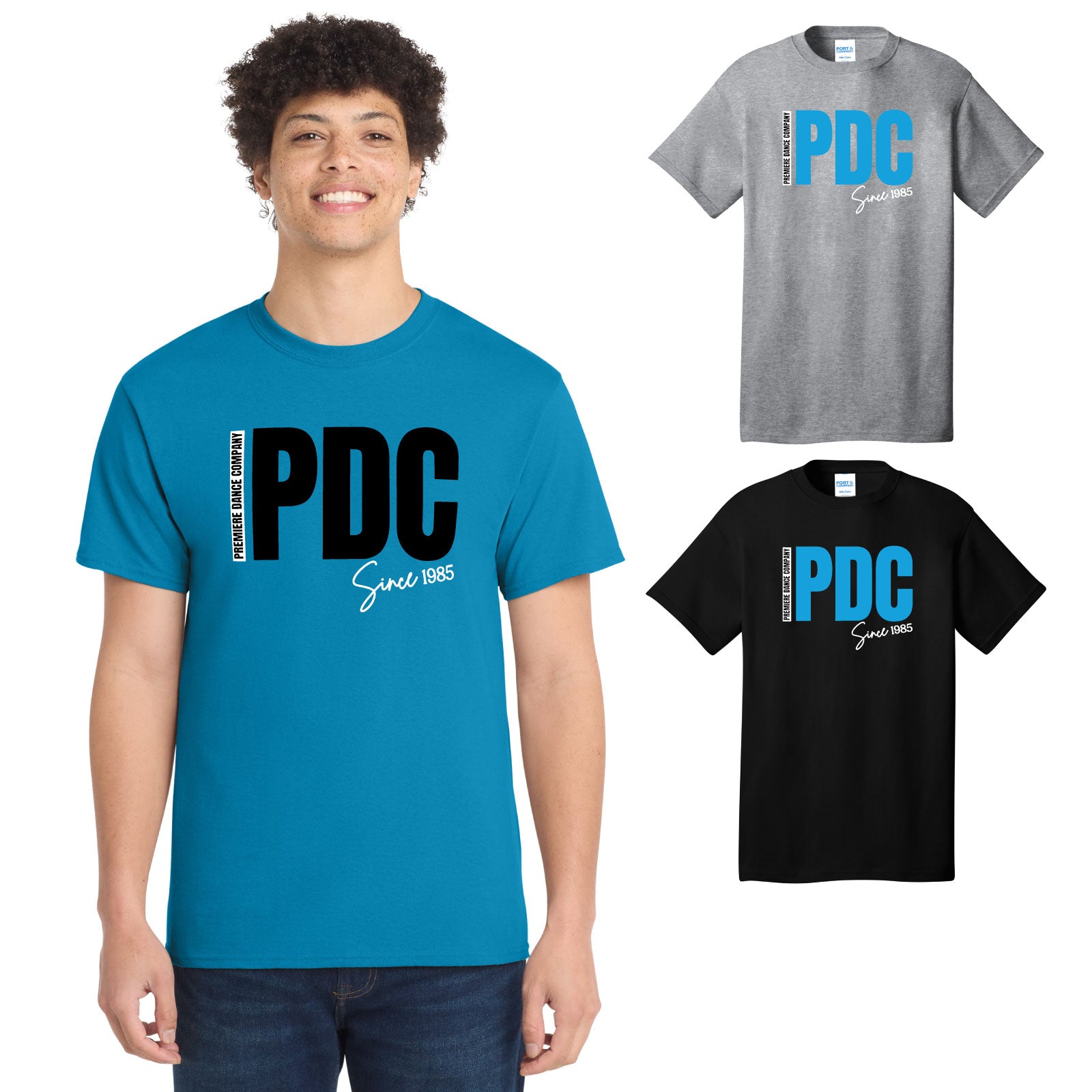 Premiere Dance - 'PDC' Youth / Adult Unisex Cotton Short Sleeve Tee
