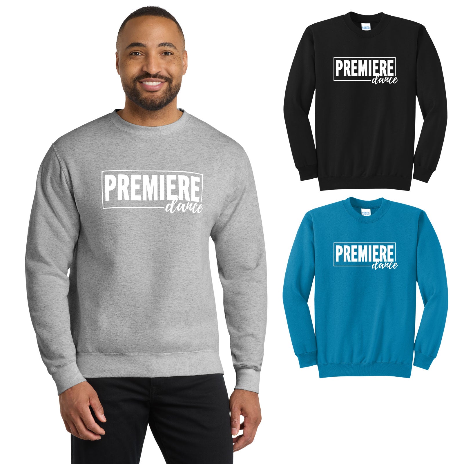 Premiere Dance - 'PREMIERE DANCE' Youth / Adult Unisex Fleece Crewneck Sweatshirt