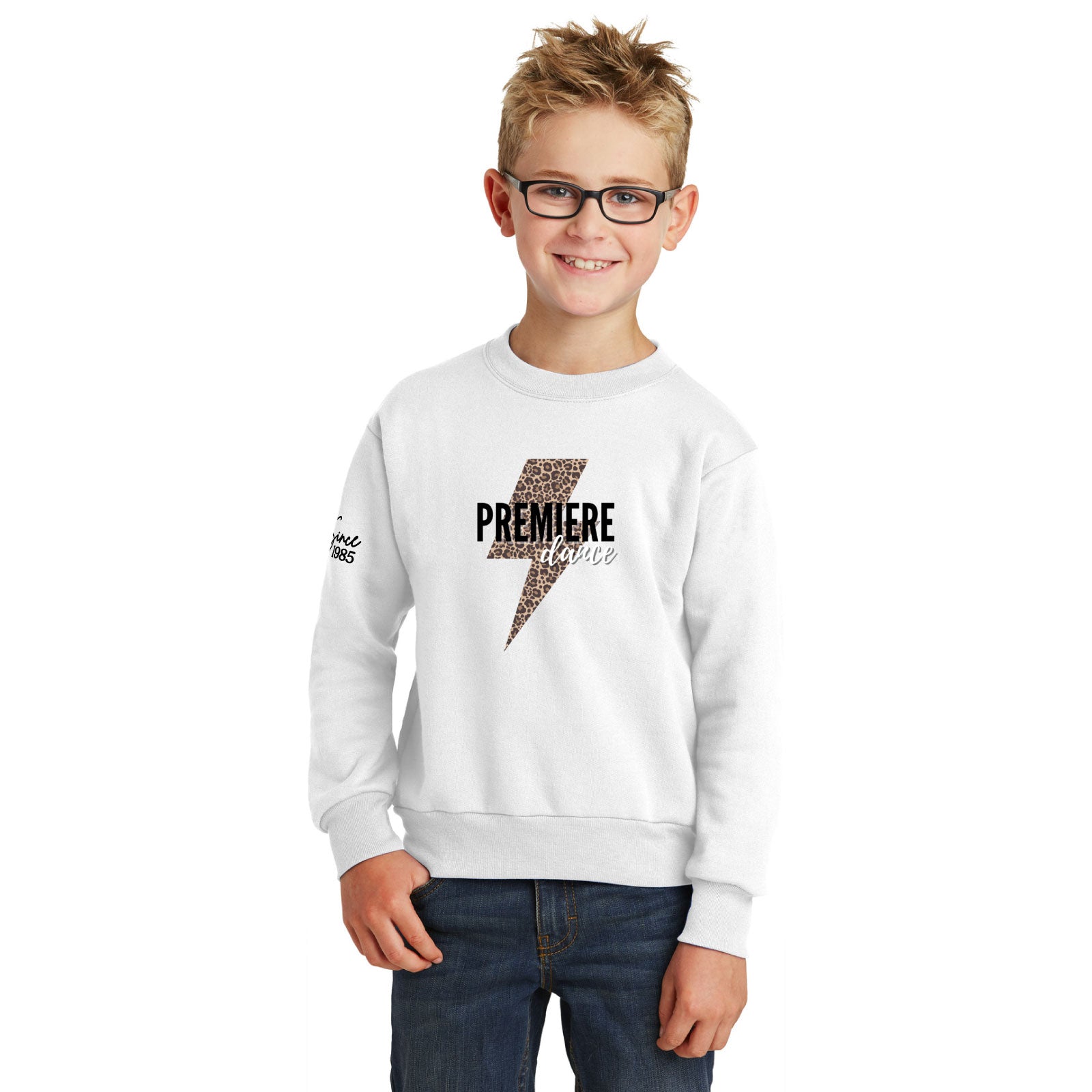 Premiere Dance - 'BOLT' Youth / Adult Unisex Fleece Crewneck Sweatshirt