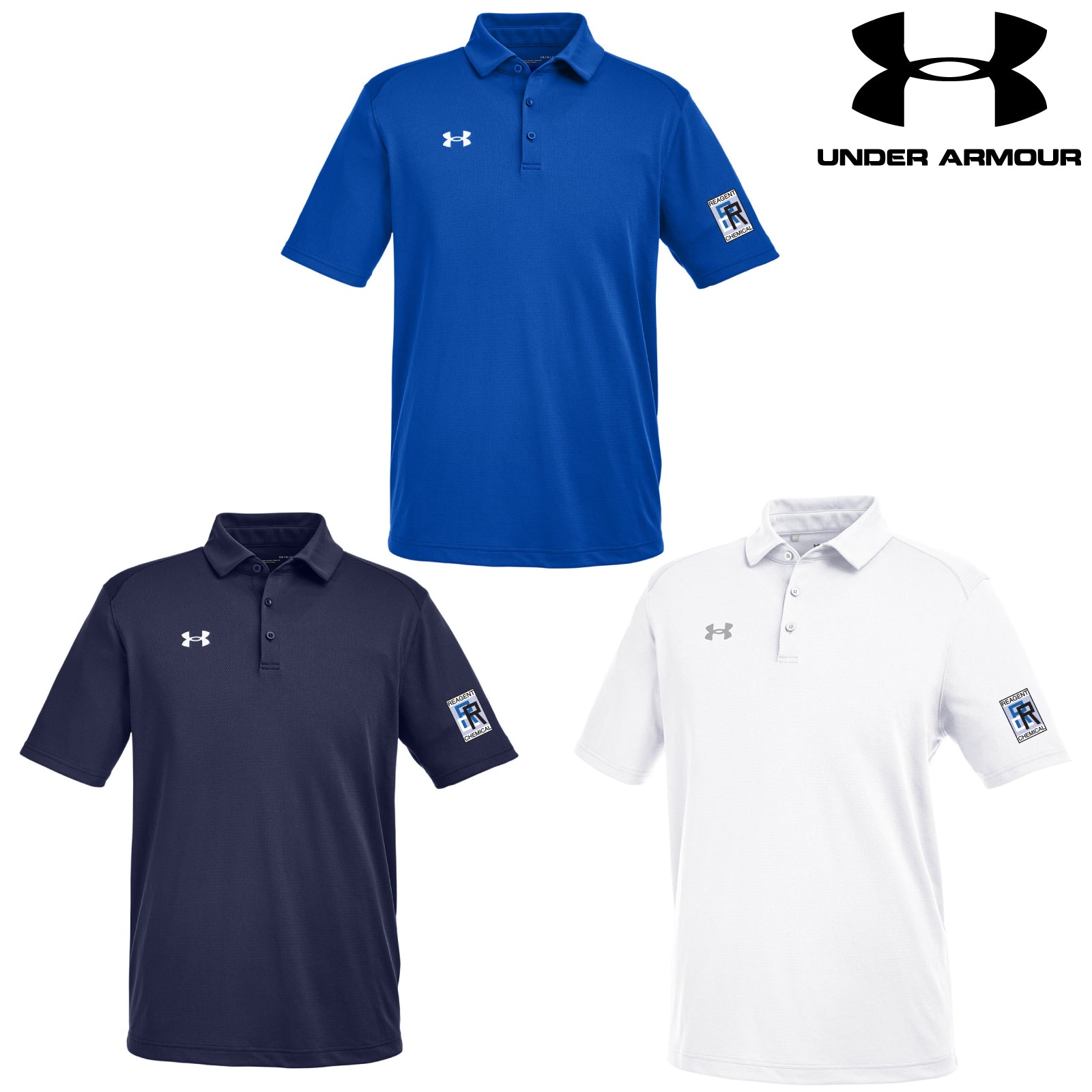 Reagent Chemical - Sleeve Embroidered Under Armour® Men's Tech™ Short Sleeve Polo