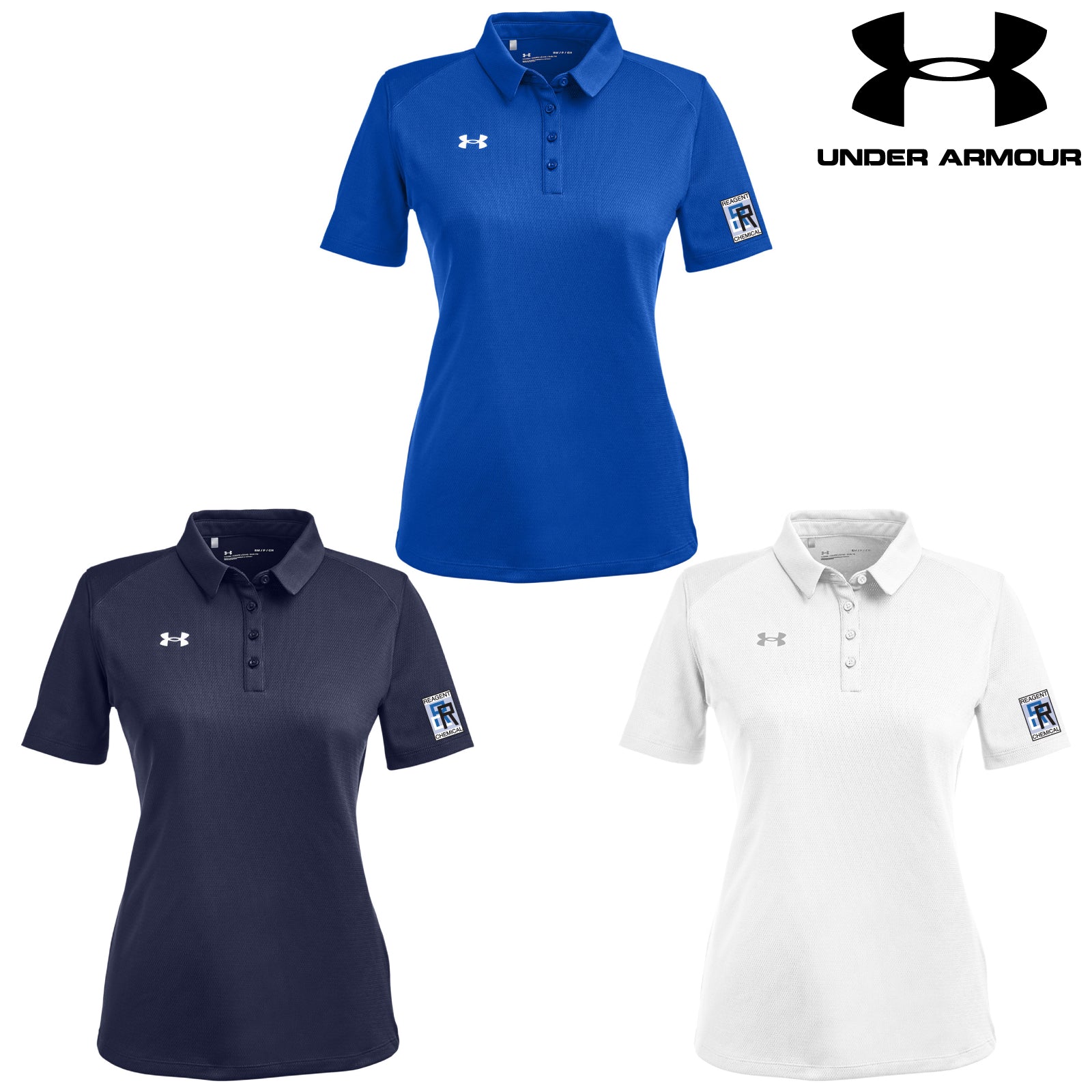 Reagent Chemical - Sleeve Embroidered Under Armour® Women's Tech™ Short Sleeve Polo