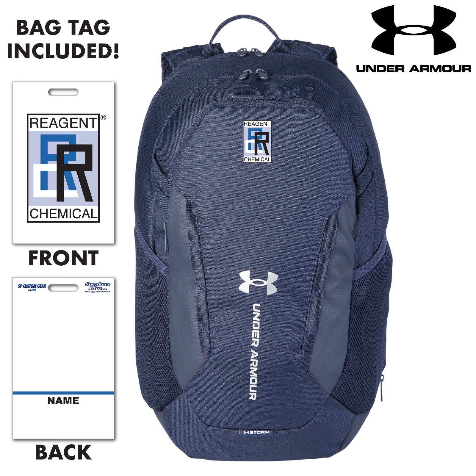 Reagent Chemical - Embroidered Under Armour® Backpack w/Bag Tag