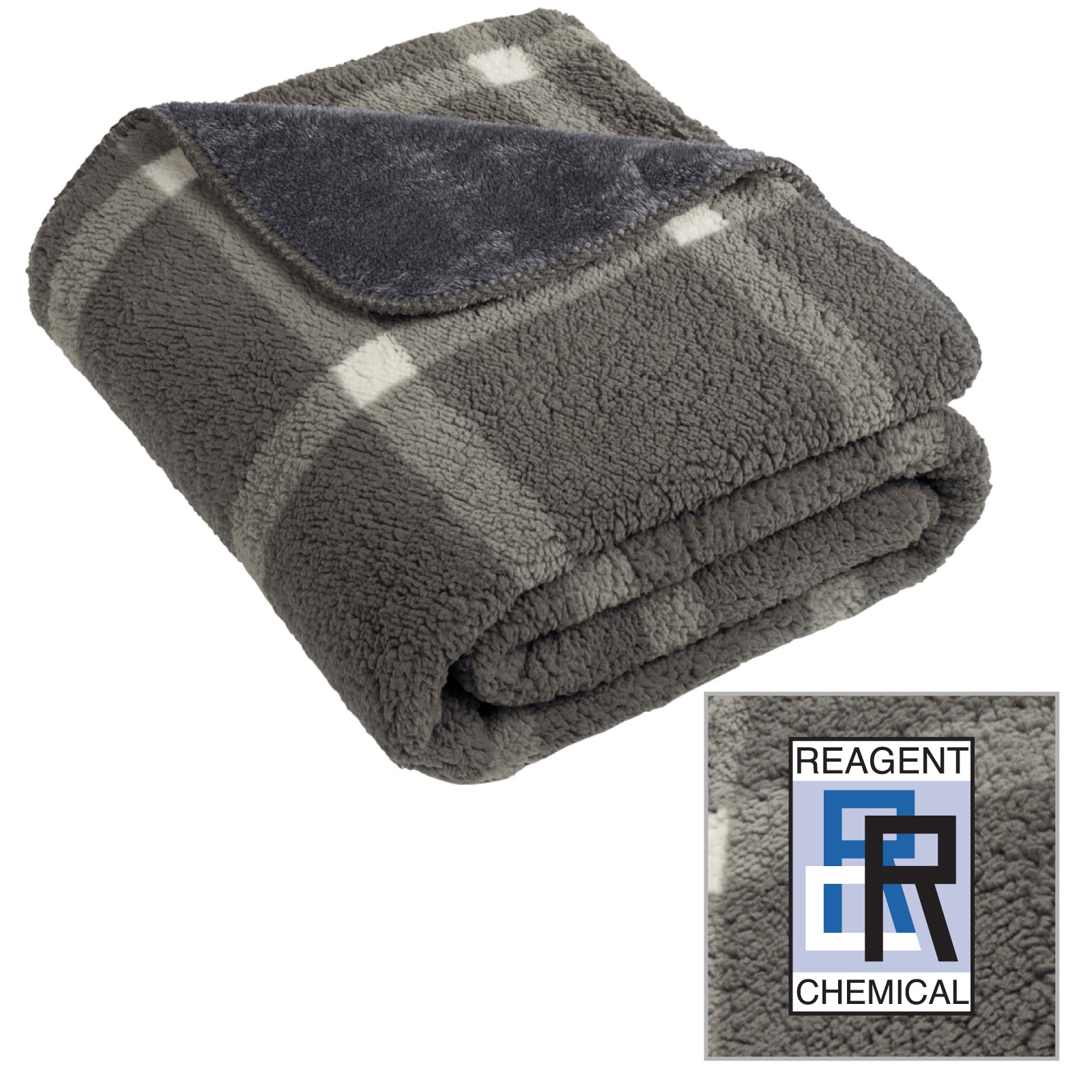 Reagent Chemical - Embroidered Double-Sided Sherpa/Plush Blanket
