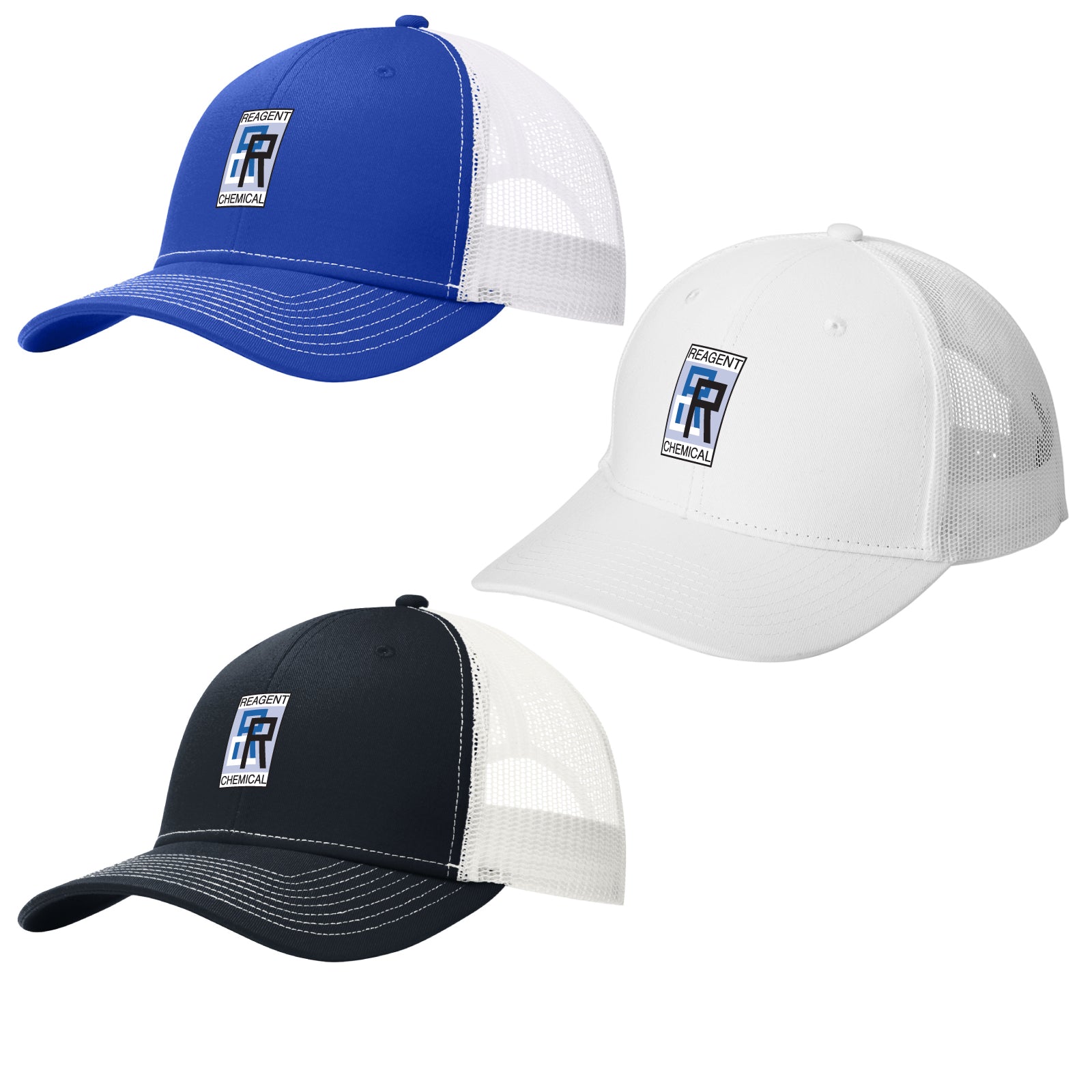 Reagent Chemical - Embroidered Snapback Trucker Cap