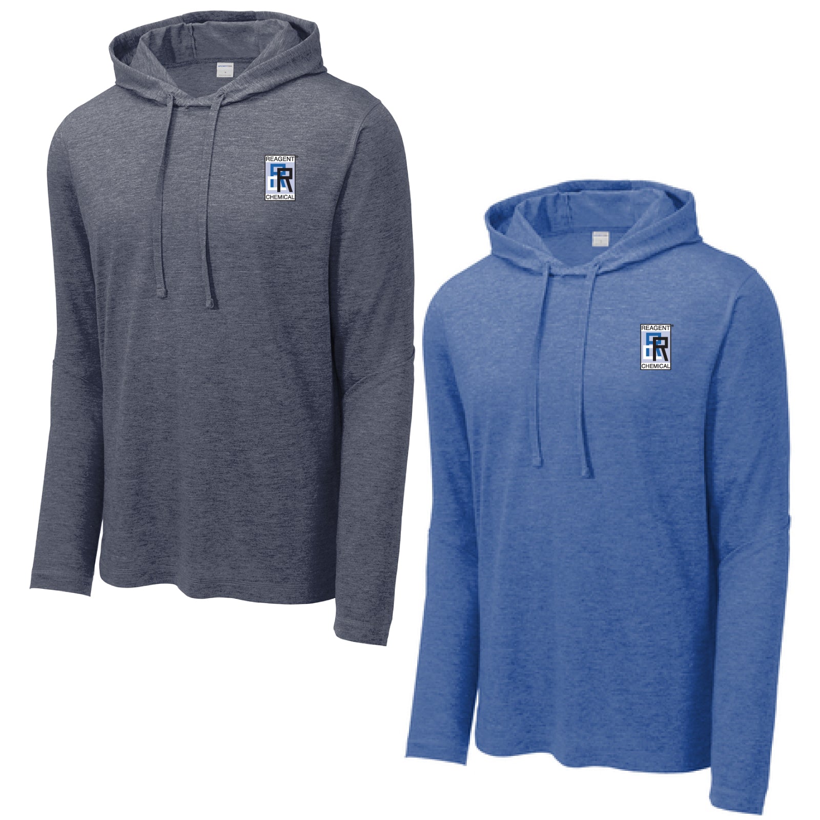 Reagent Chemical - Embroidered Adult Unisex Tri-Blend Wicking Hooded Sweatshirt