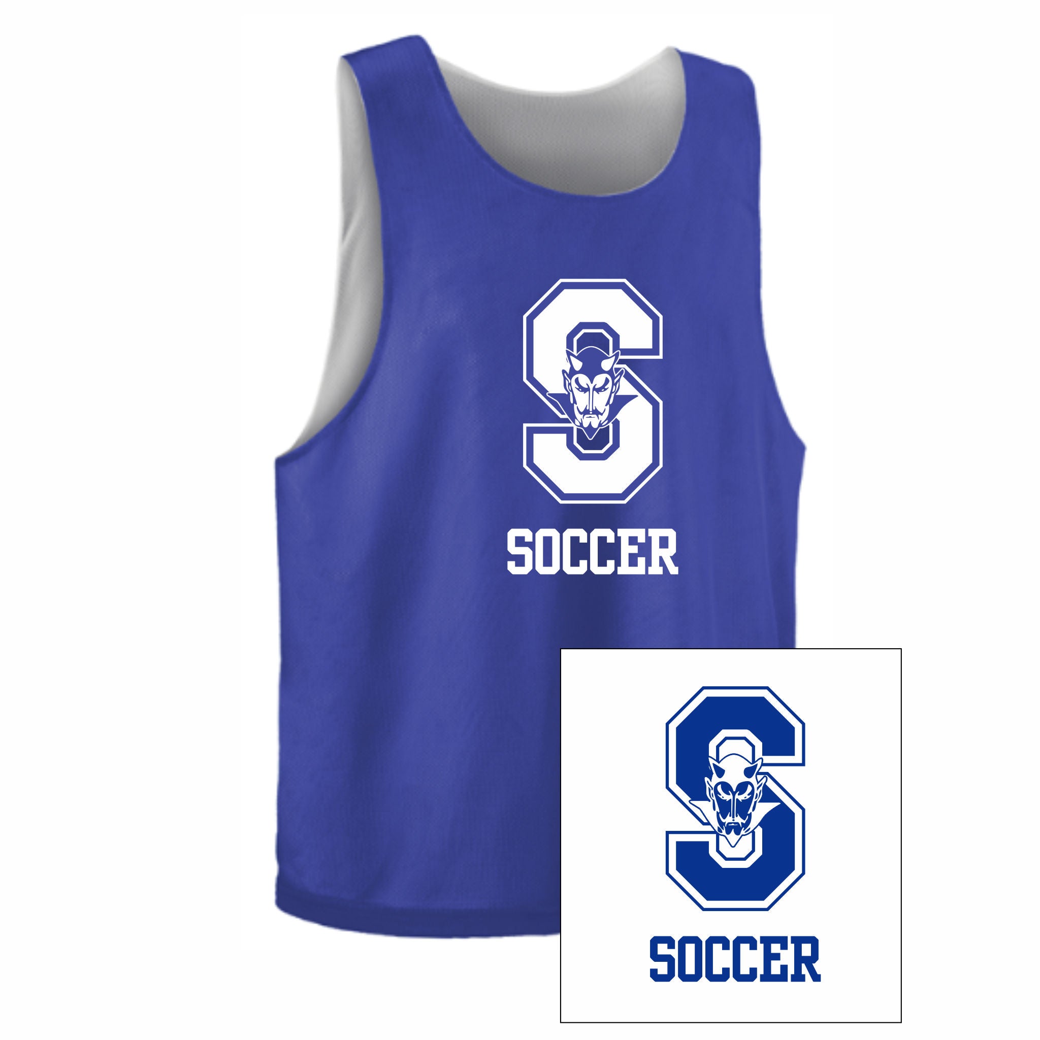 06. Shore Girls Soccer - Reversible Pinnie