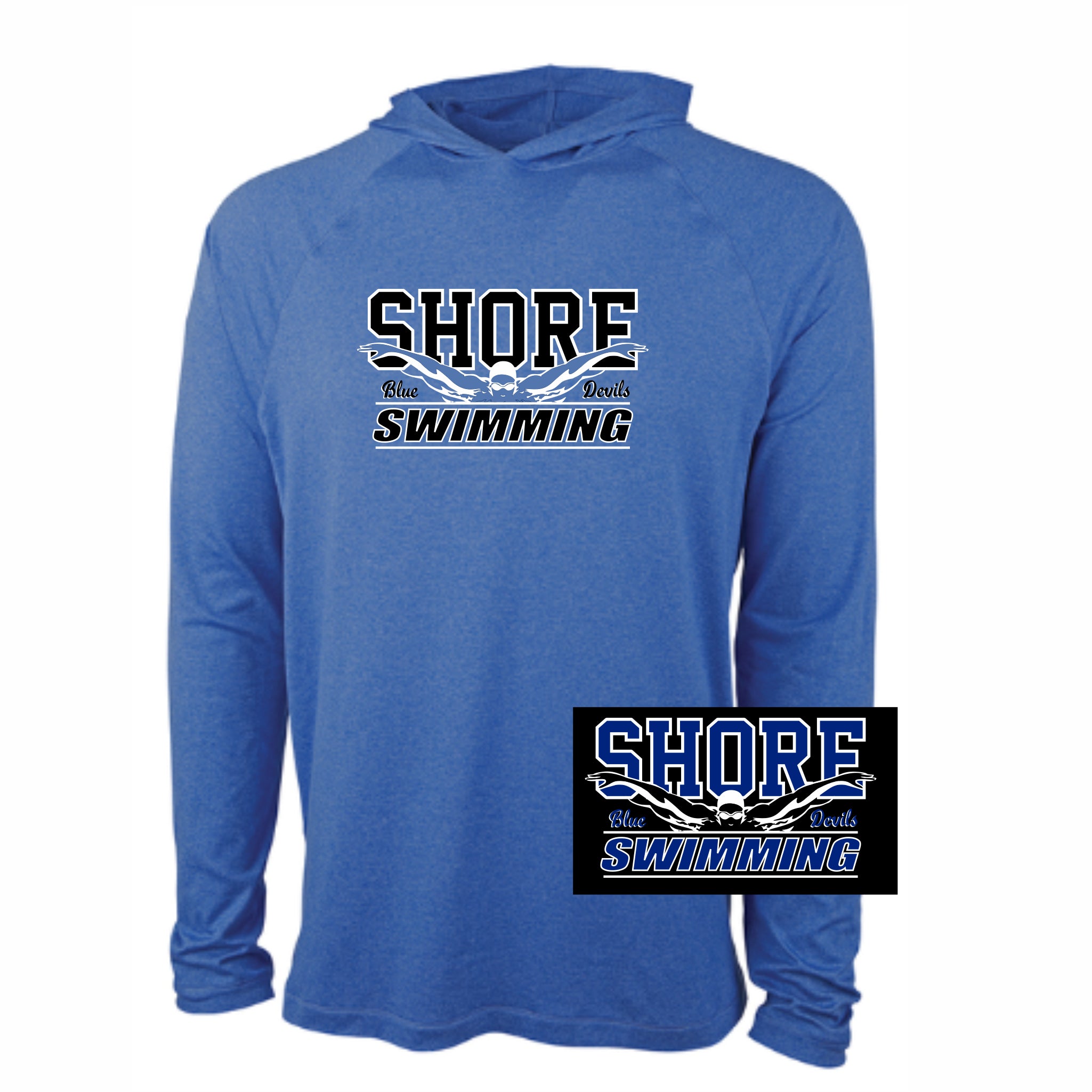 09. Shore Swimming - Cayak Long Sleeve Hoodie T
