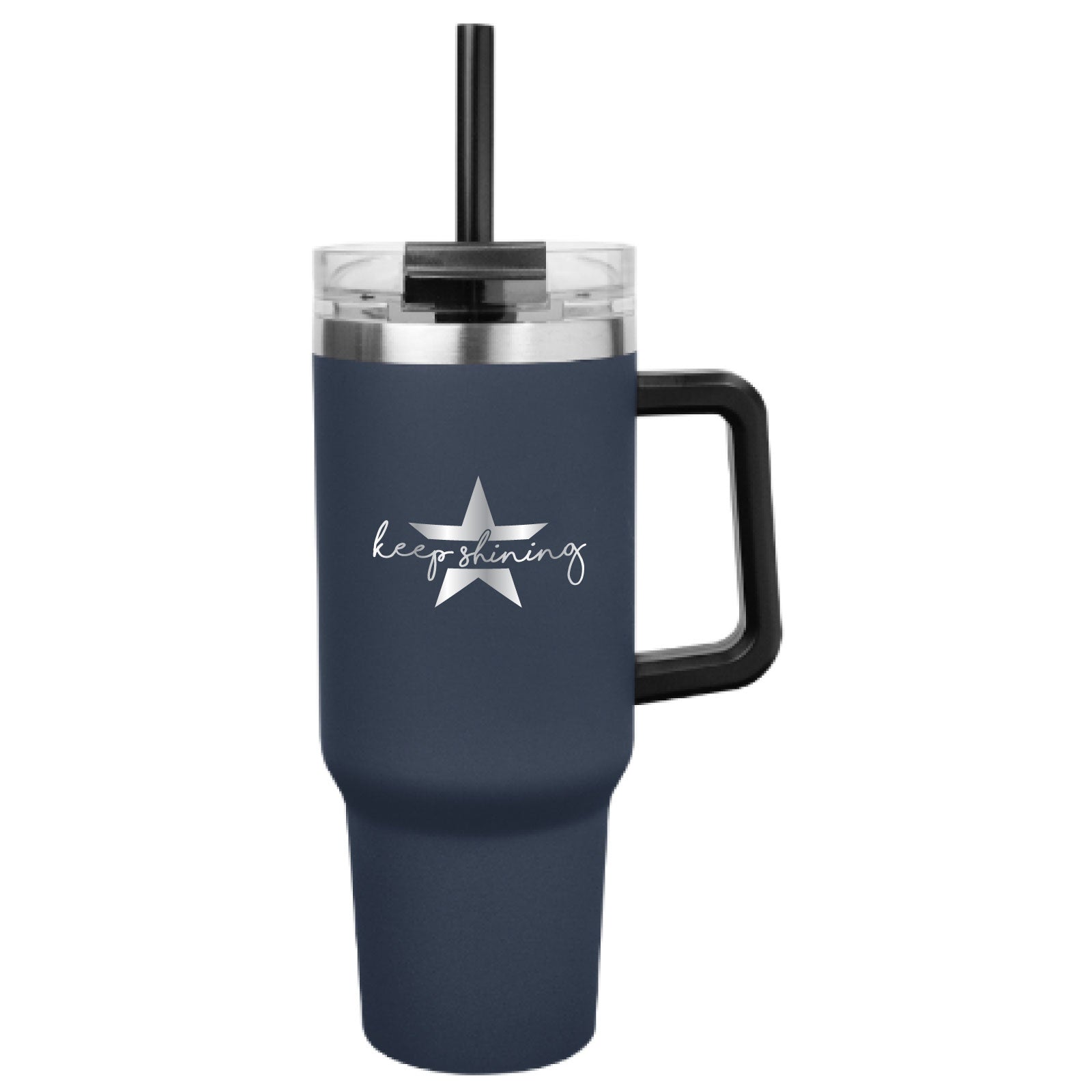 Sophia's Shining Light - 40oz. Laser-Engraved Stainless Steel Tumbler with Straw