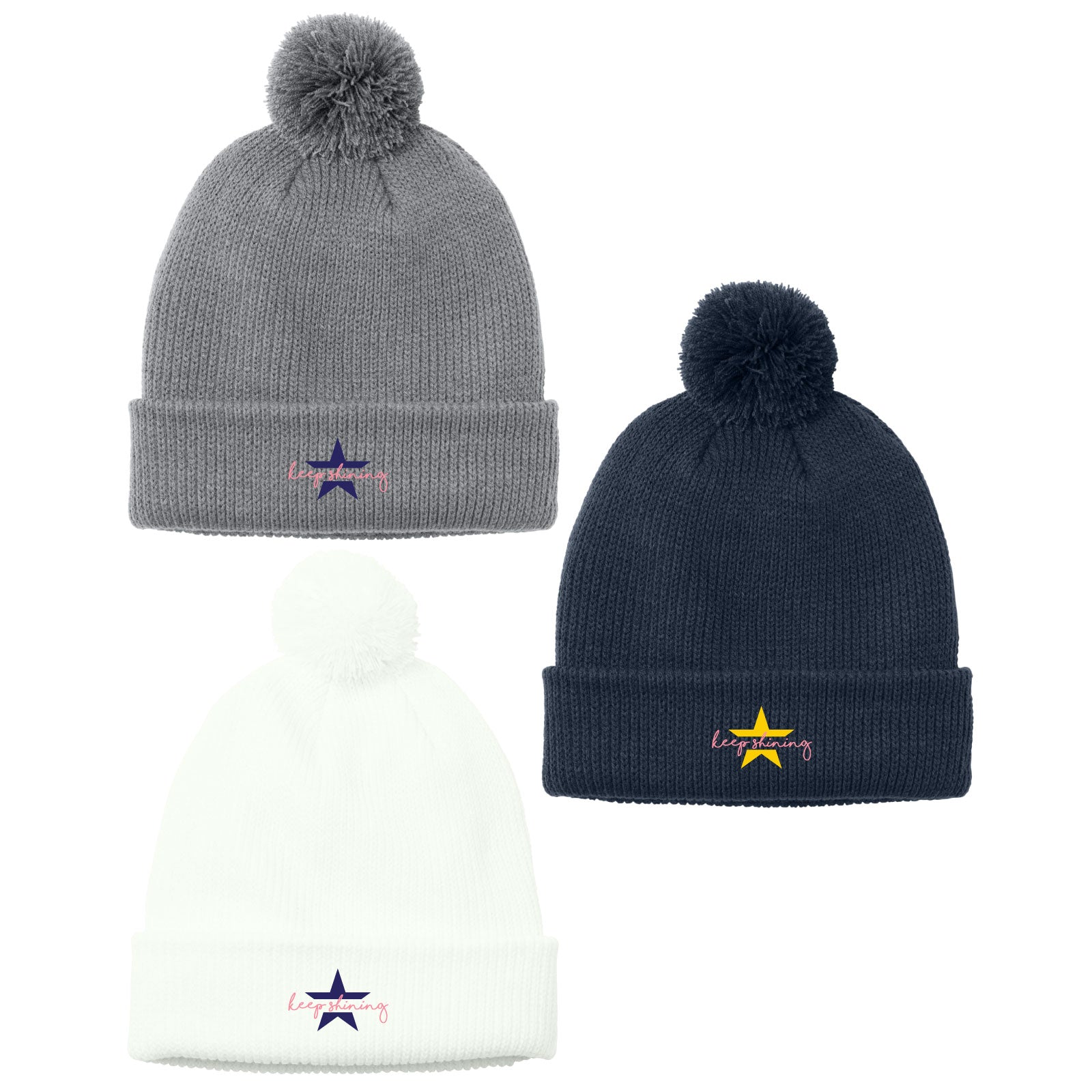 Sophia's Shining Light - Cozy Pom Beanie