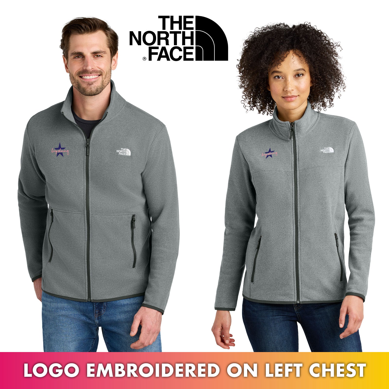 Sophia's Shining Light - The North Face® Men's/Women's Glacier Full-Zip Fleece Jacket