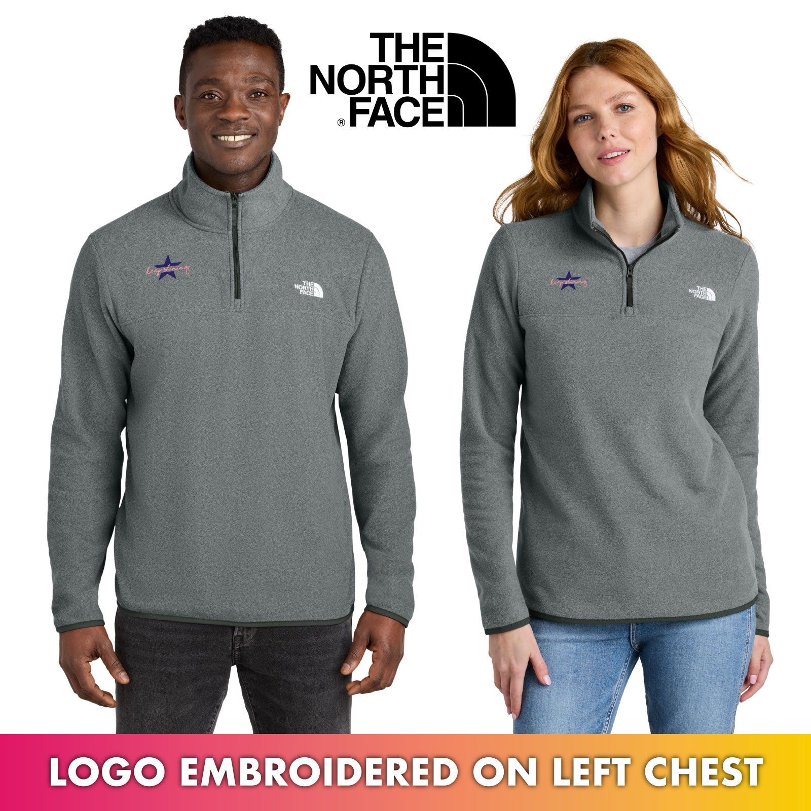 Sophia's Shining Light - The North Face® Men's/Women's Glacier Quarter-Zip Fleece