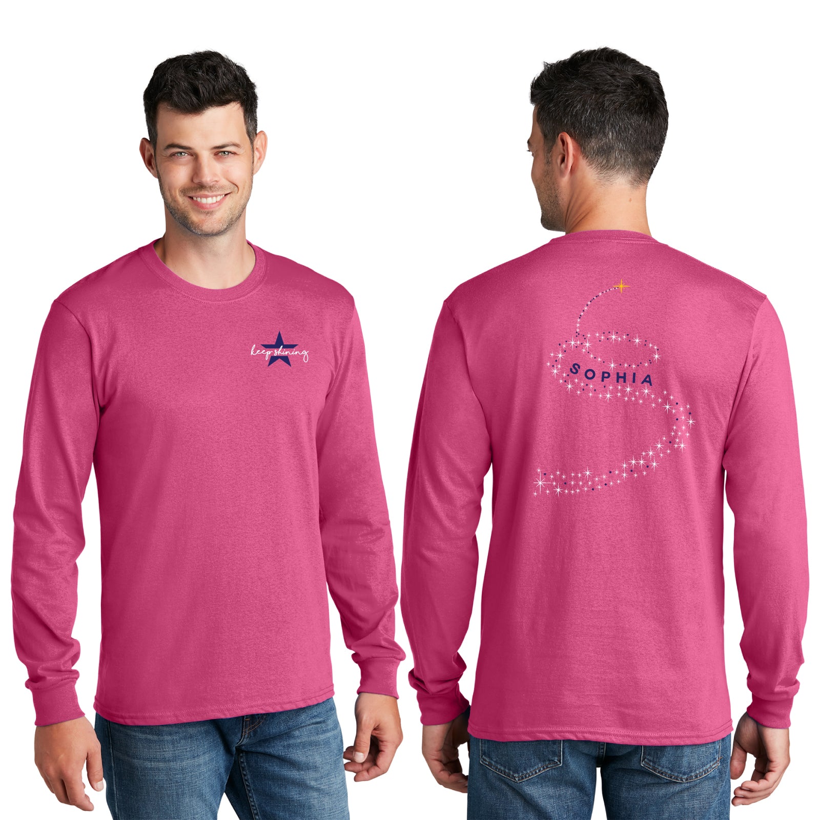 Sophia's Shining Light - 'Stars' Youth/Adult Unisex Cotton Long Sleeve Tee