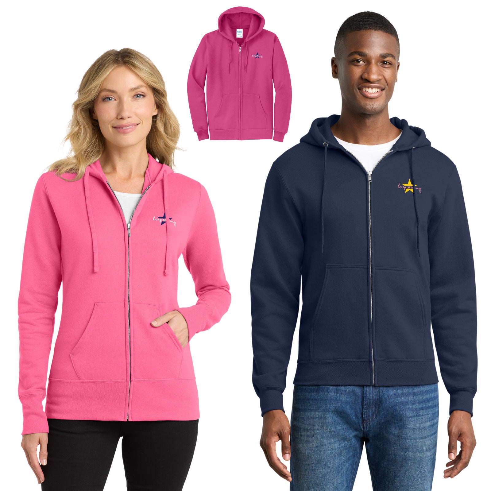 Sophia's Shining Light - Youth/Women's/Adult Unisex Full-Zip Hooded Sweatshirt