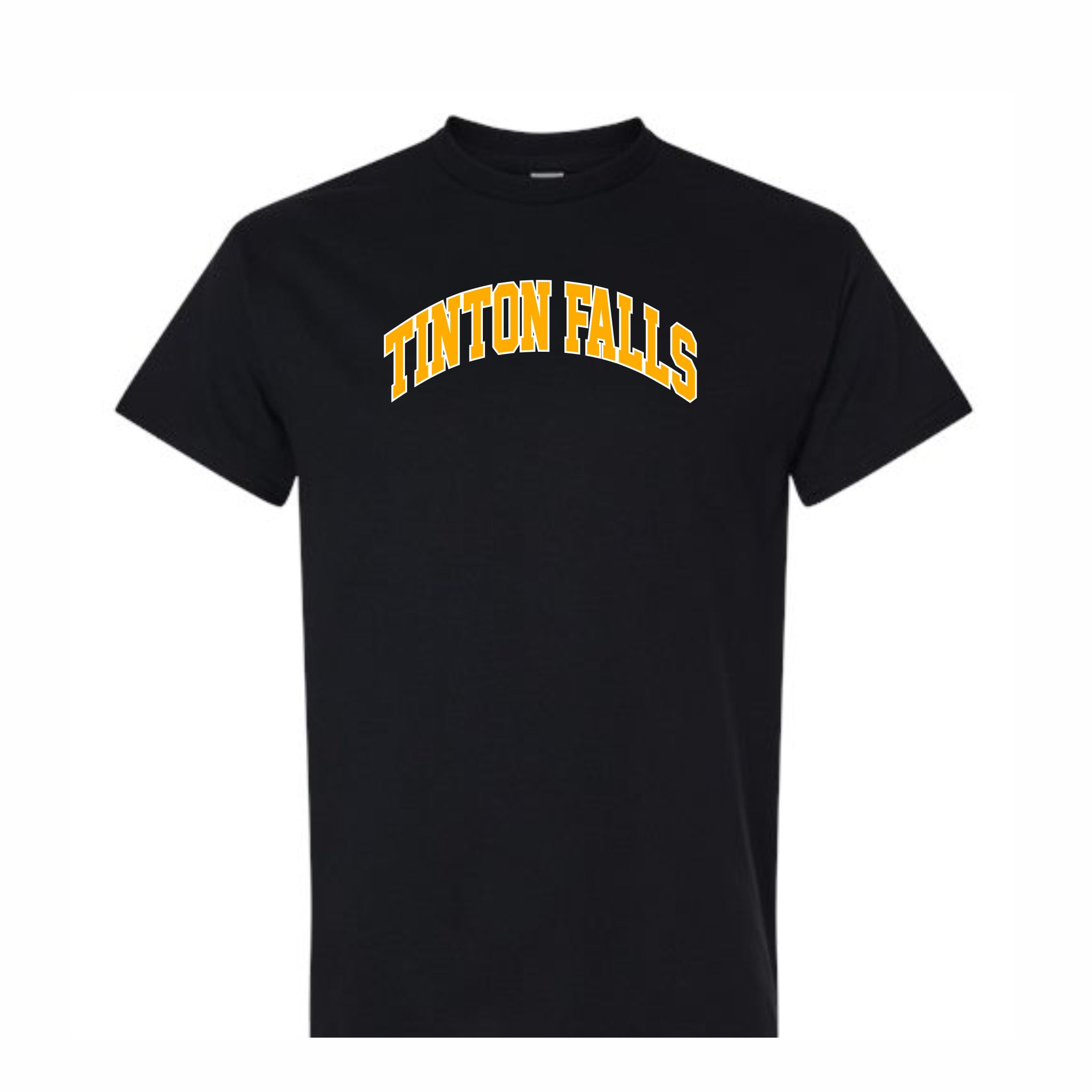 08. Tinton Falls Schools - Arched Text Design Short Sleeve T-shirt