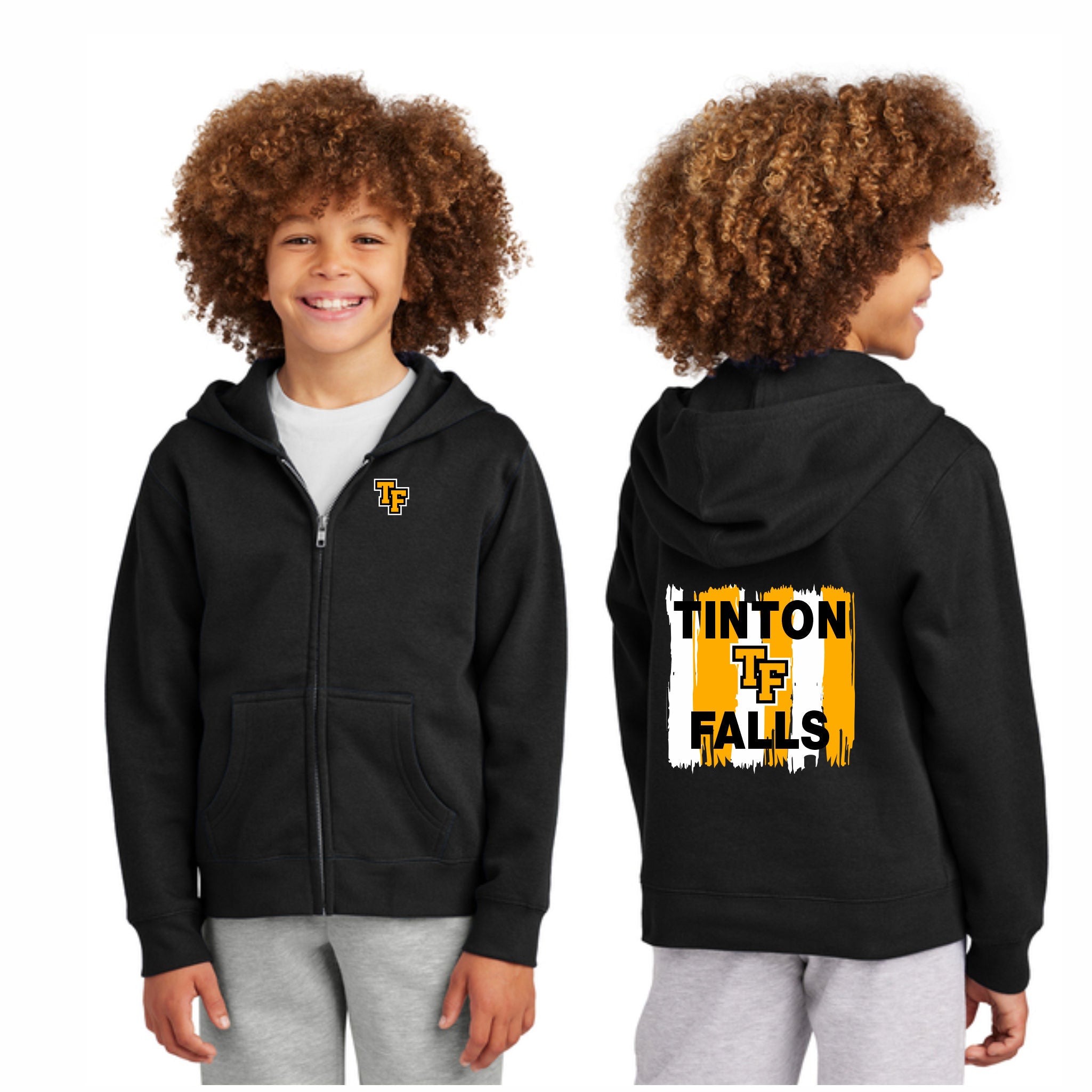 10. Tinton Falls Schools - Youth Full Zip Hoodie