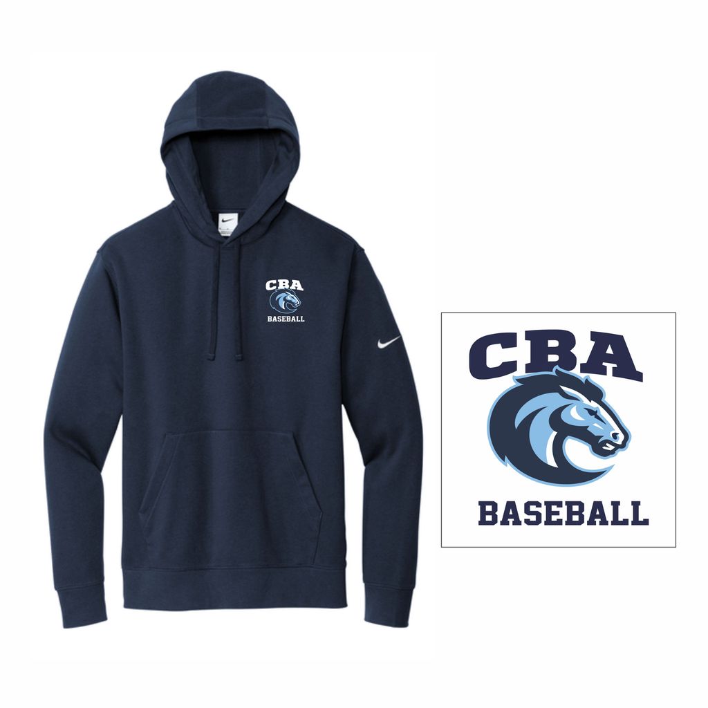 12. CBA Baseball Parents - Nike Club Fleece Hoodie