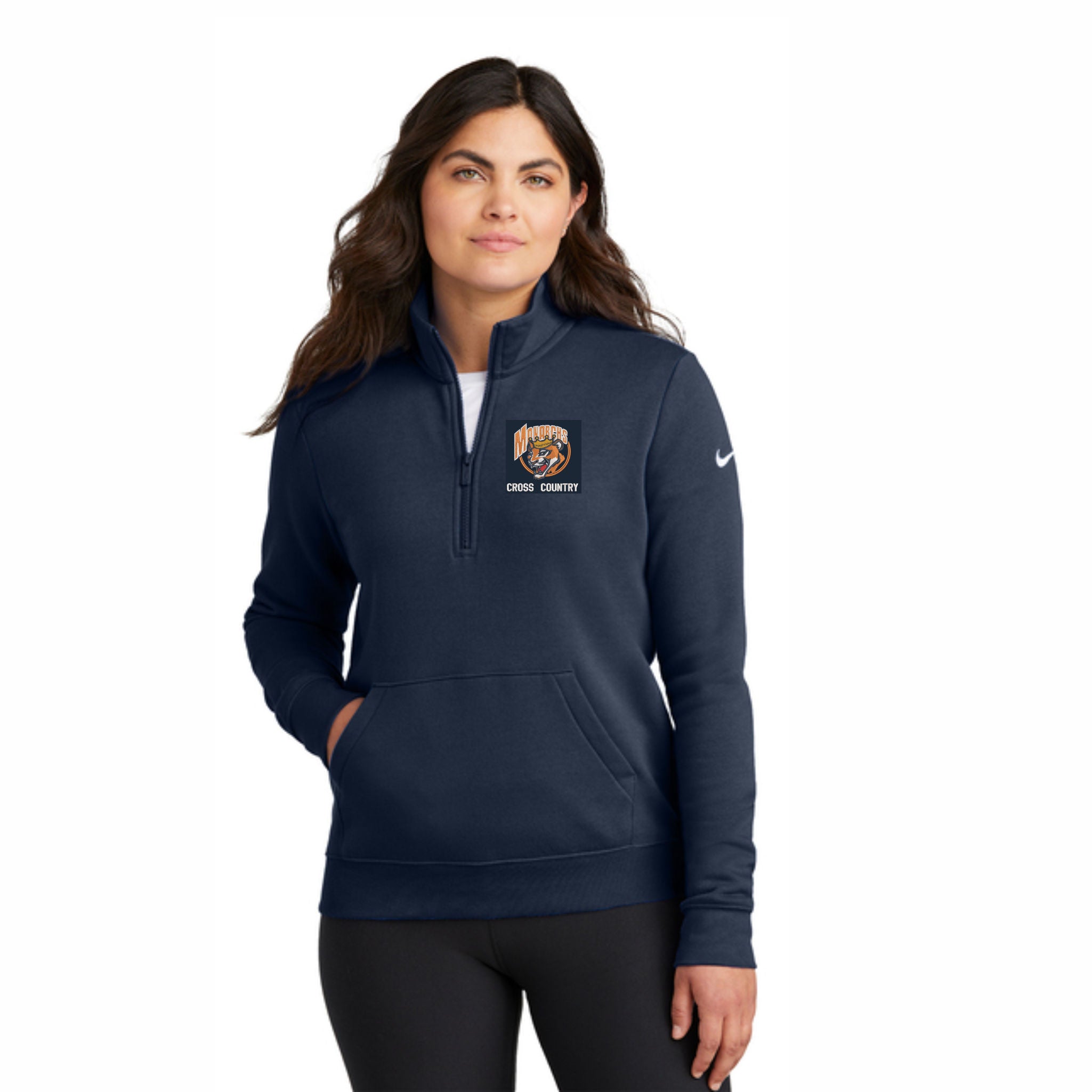 06. Trinity Hall XC - Nike Ladies 1/2 Zip Sweatshirt