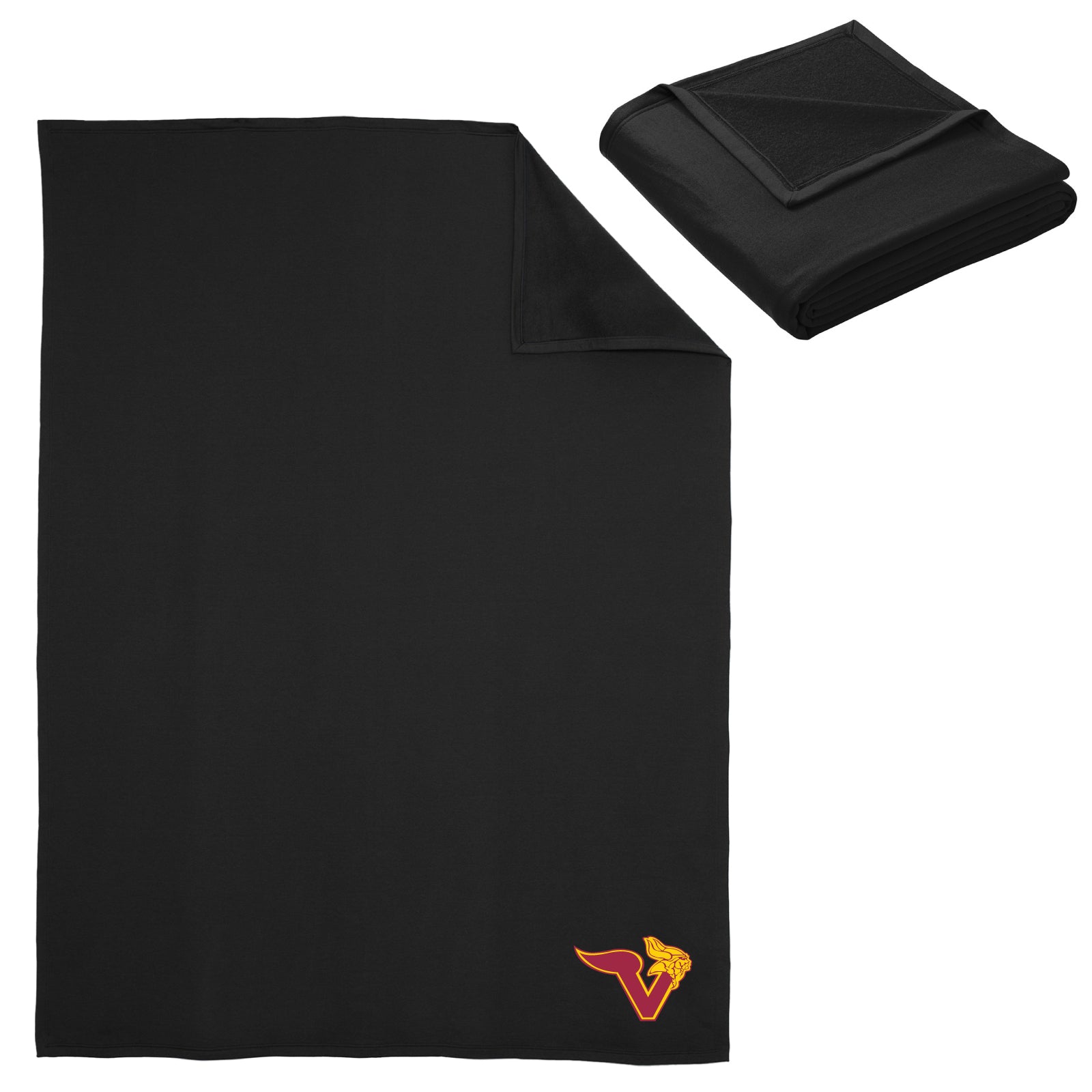 Voorhees H.S. - Embroidered Oversized Fleece Sweatshirt Blanket