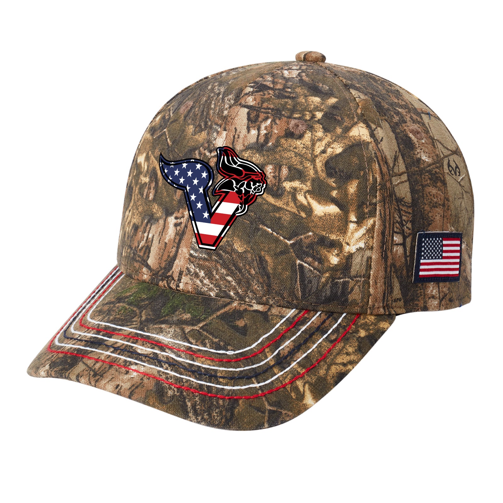 Voorhees H.S. - Embroidered Americana Camouflage Cap