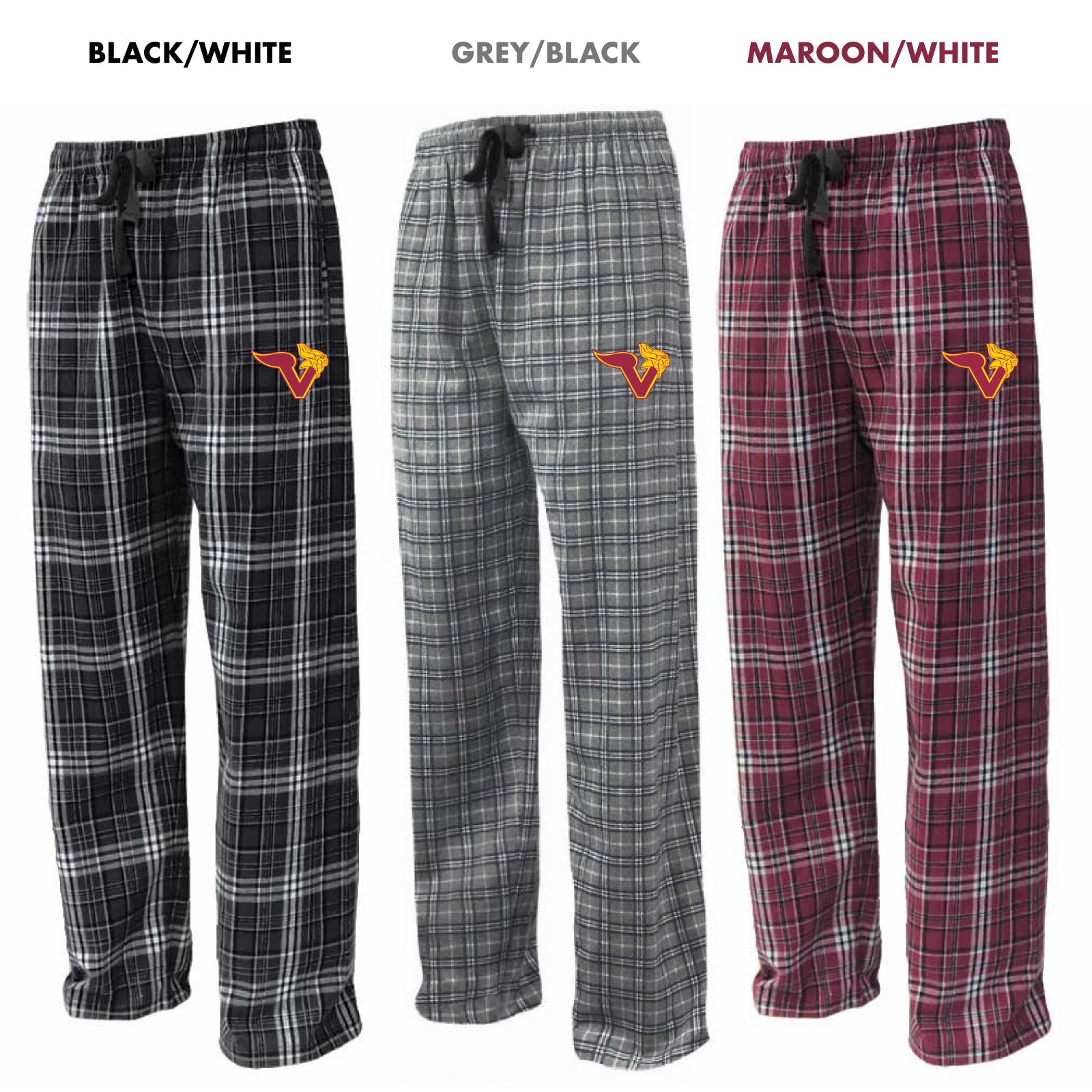 Voorhees H.S. - Youth/Adult Unisex Flannel Pants